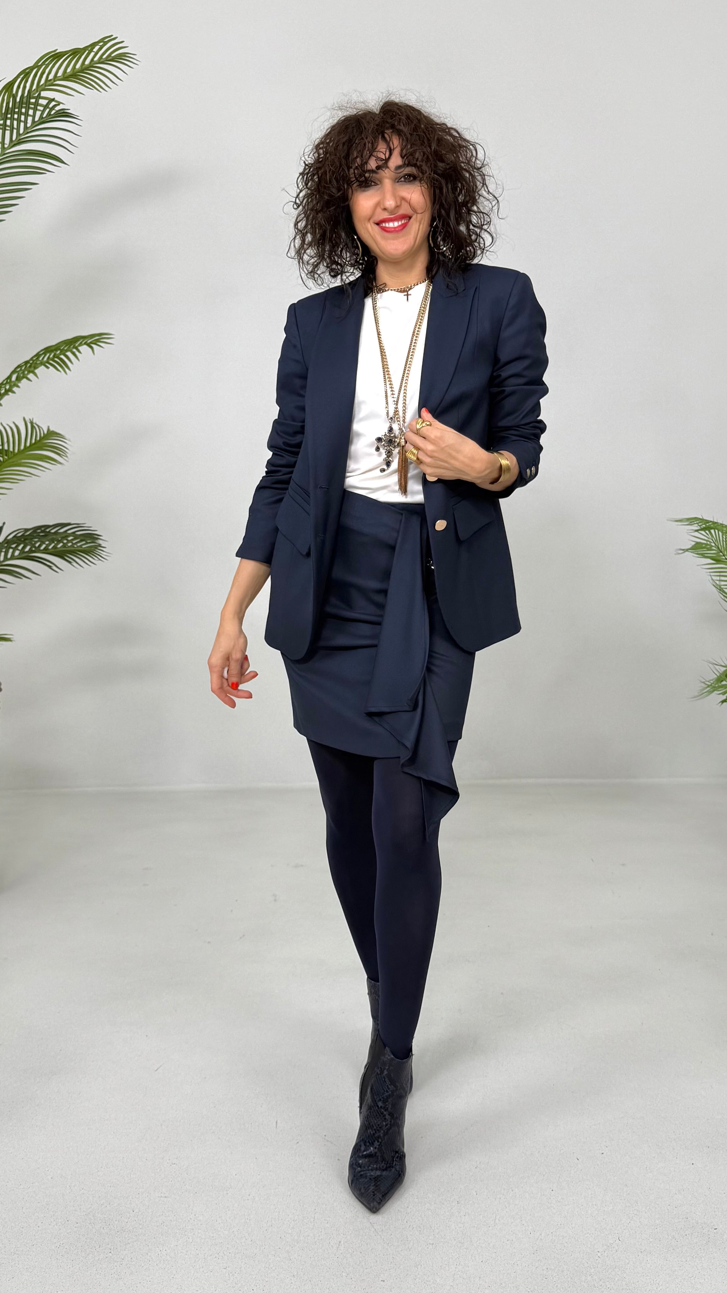 GIACCA BLAZER MONOPETTO IN FLANELLA CARDATA