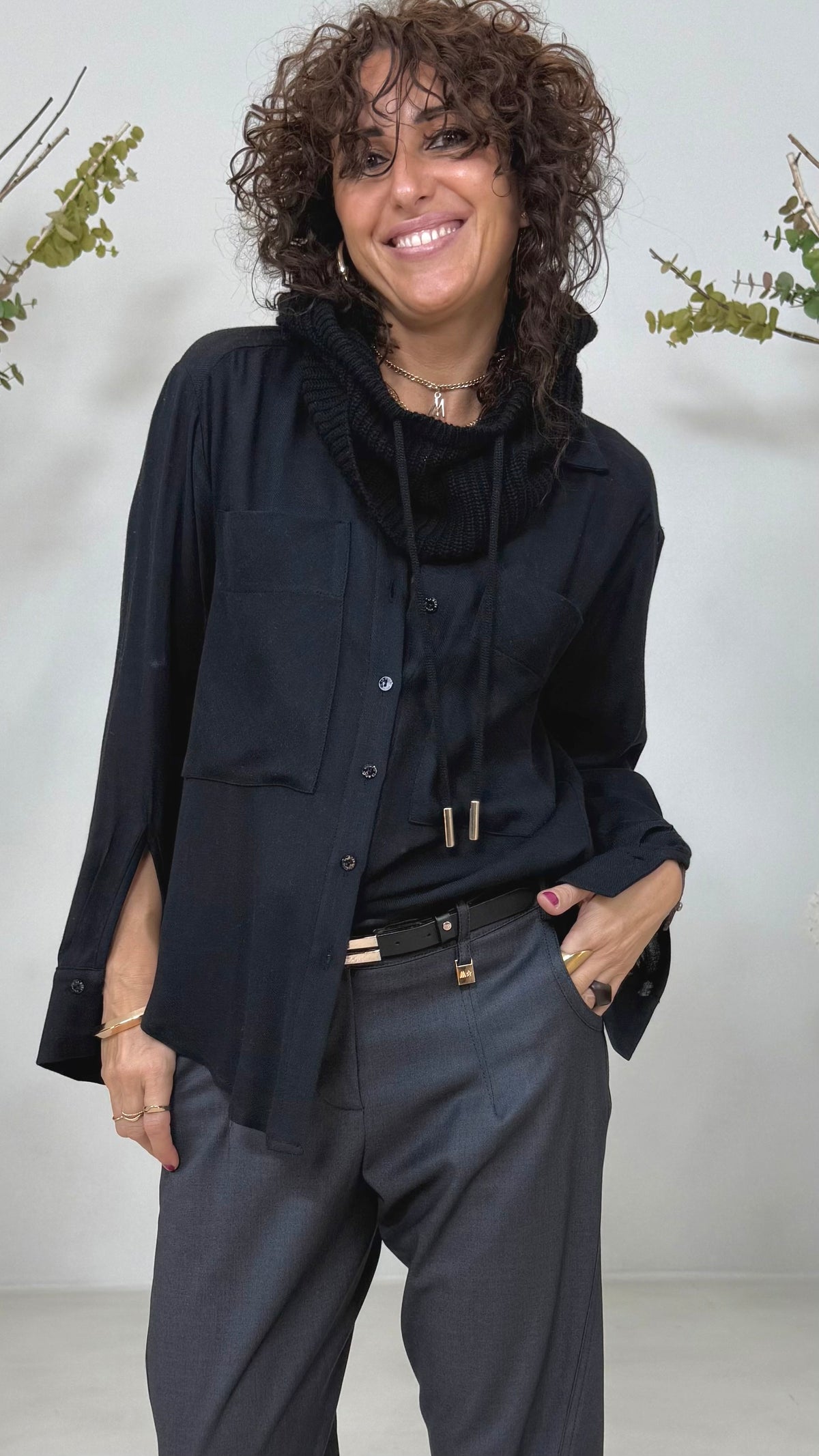 COPRICAPO/PASSAMONTAGNA IN MISTO CASHMERE