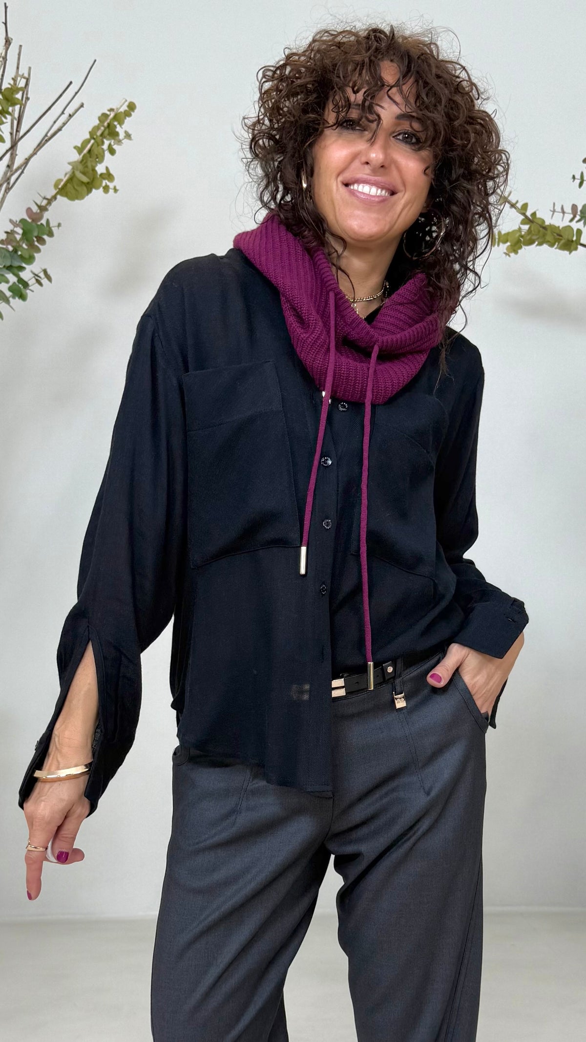 COPRICAPO/PASSAMONTAGNA IN MISTO CASHMERE