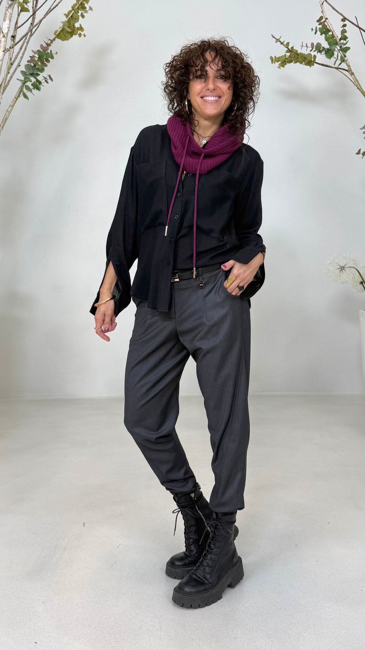 COPRICAPO/PASSAMONTAGNA IN MISTO CASHMERE