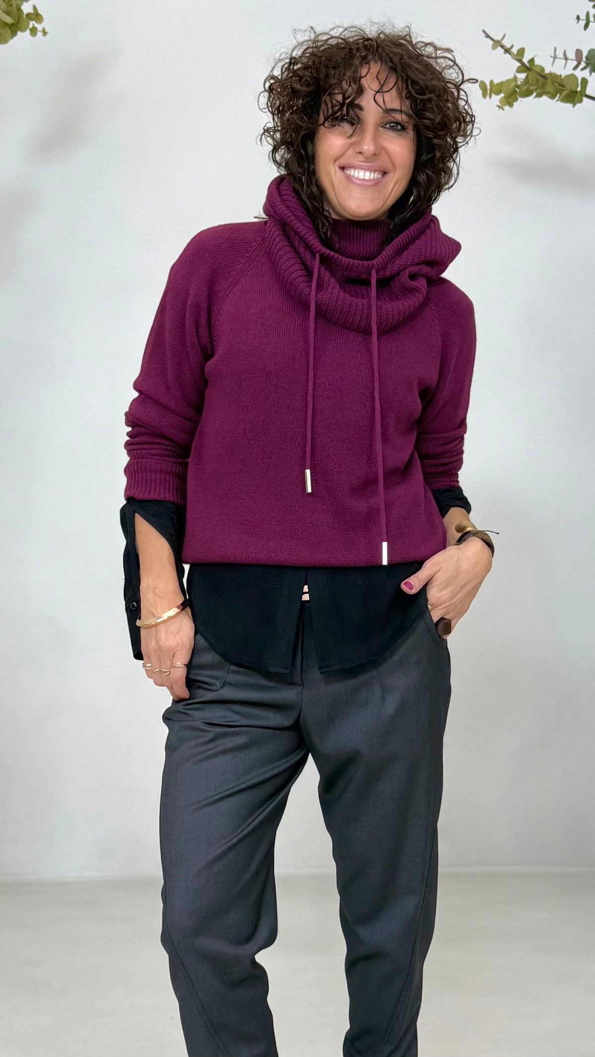 COPRICAPO/PASSAMONTAGNA IN MISTO CASHMERE
