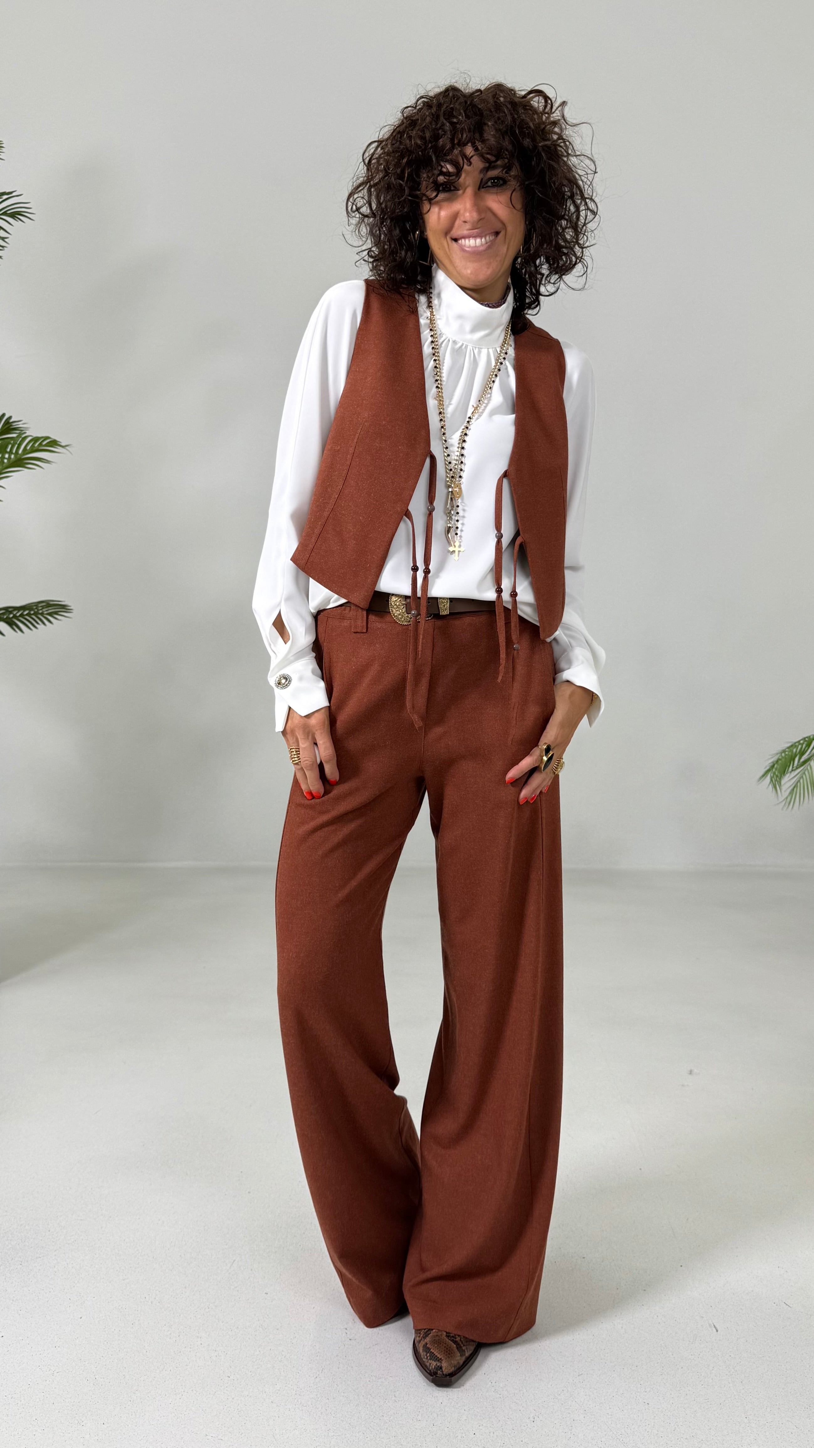 PALAZZO IN FLANELLA SUPER ELASTICA