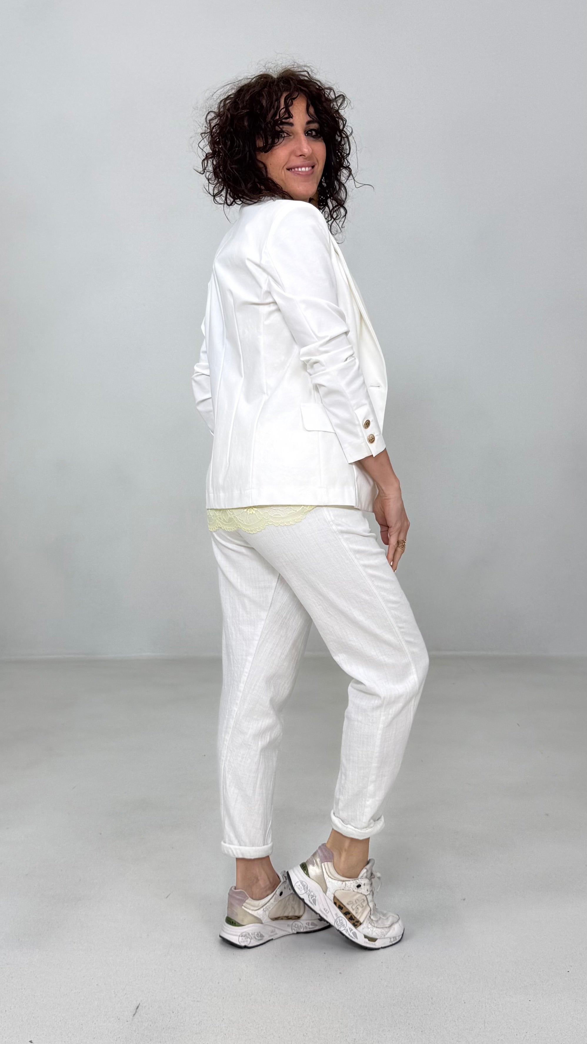 BAGGY CAVALLO BASSO IN COTONE JEANS