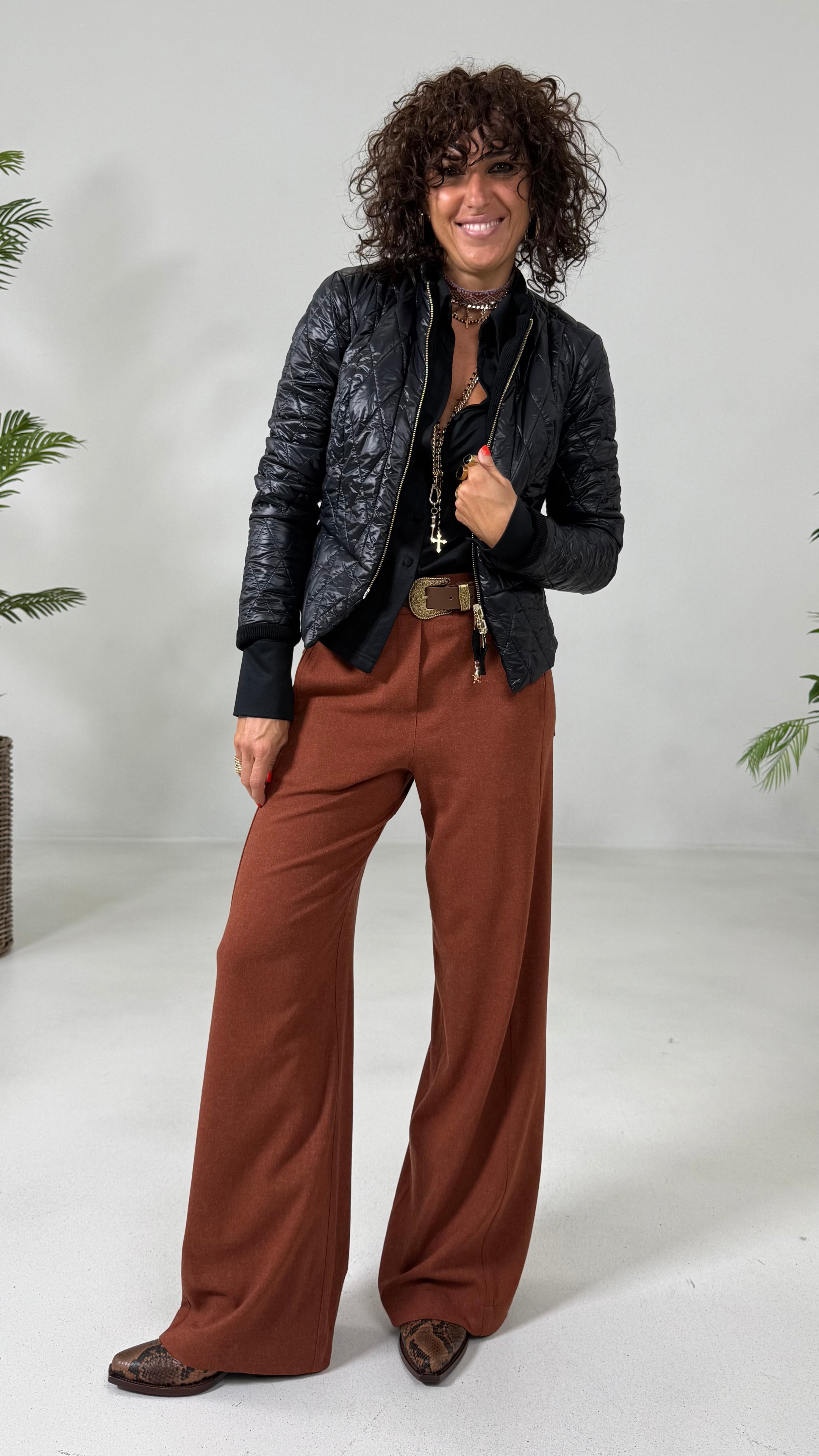 PALAZZO IN FLANELLA SUPER ELASTICA