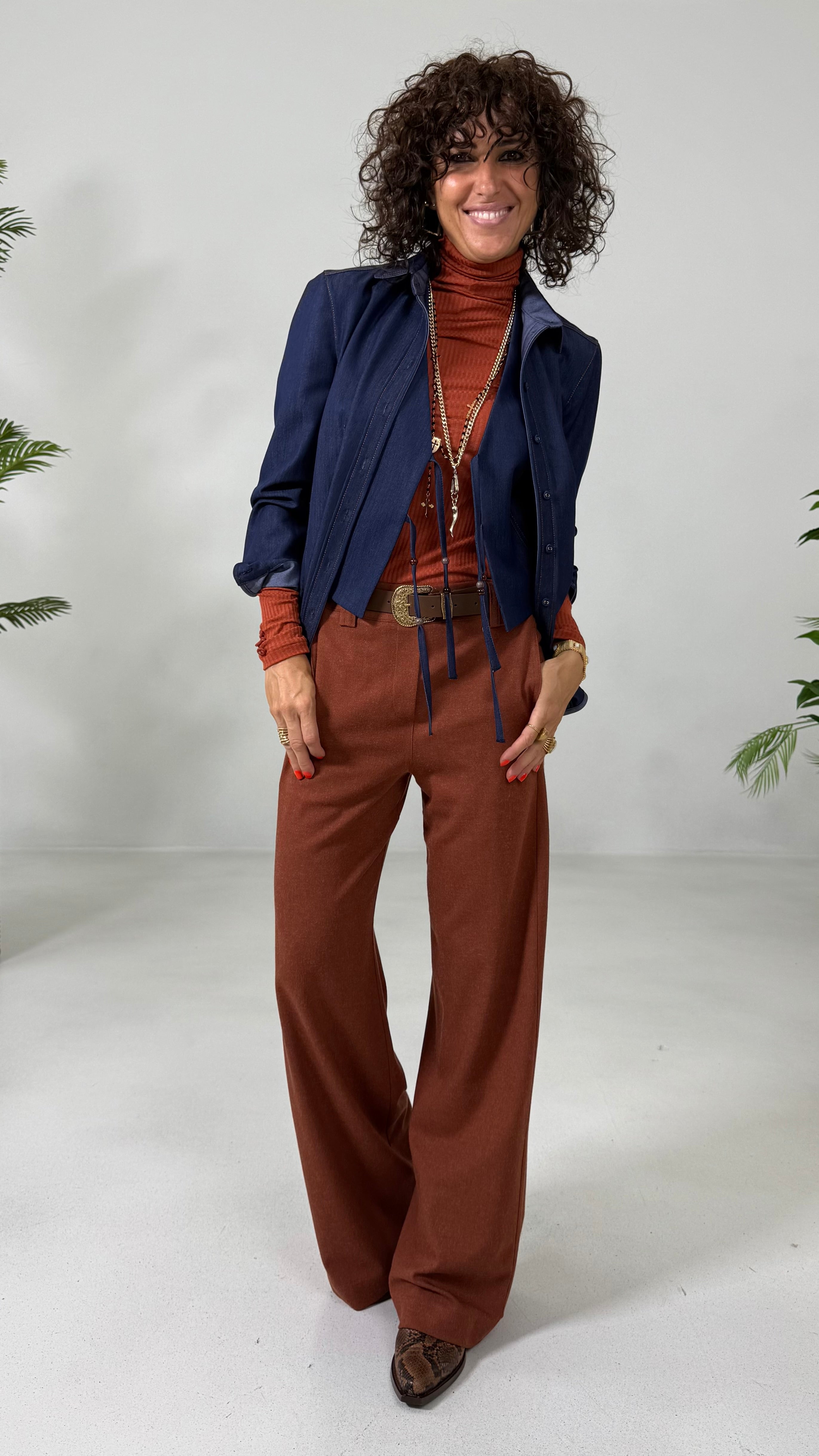 PALAZZO IN FLANELLA SUPER ELASTICA