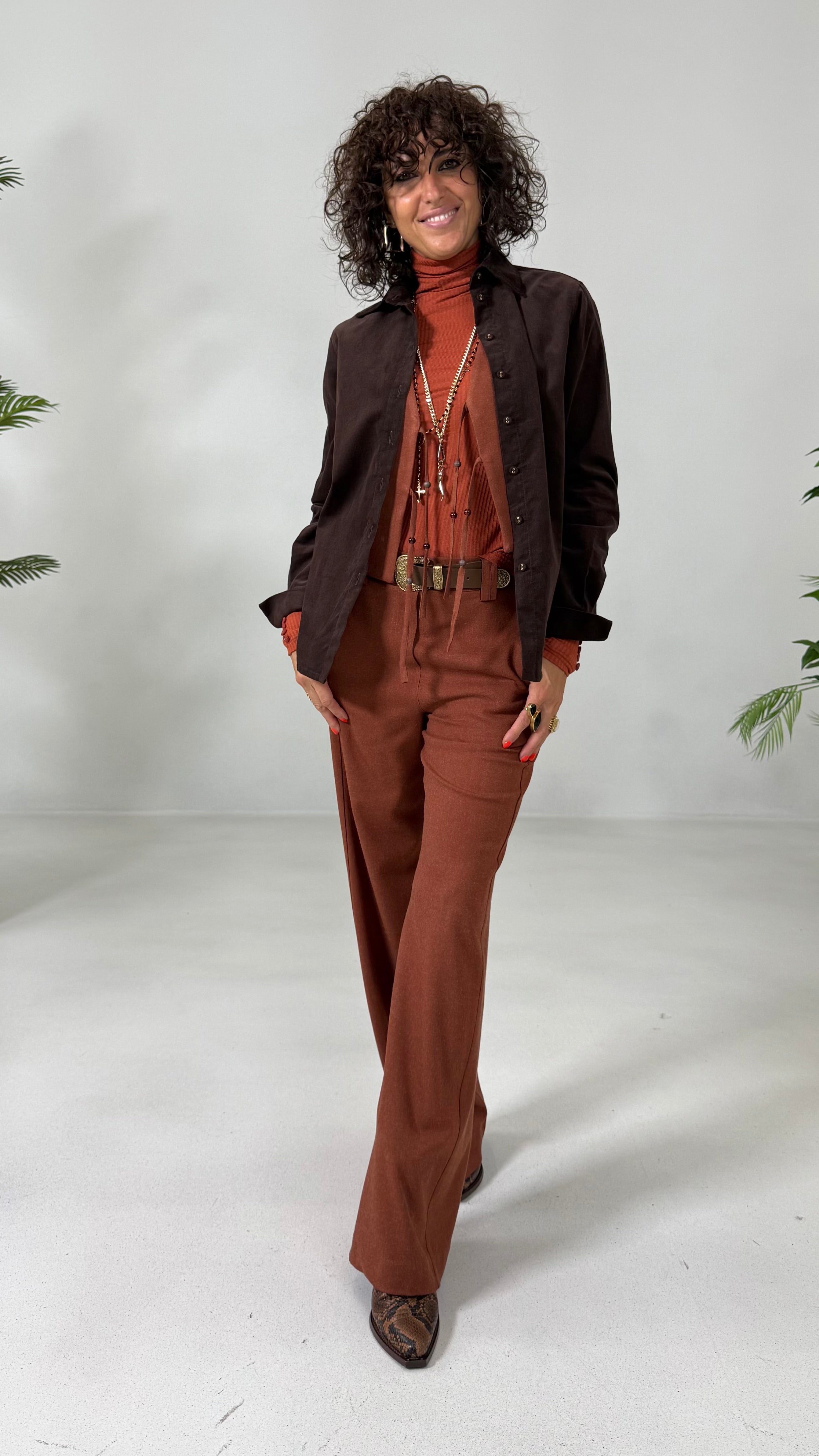 PALAZZO IN FLANELLA SUPER ELASTICA