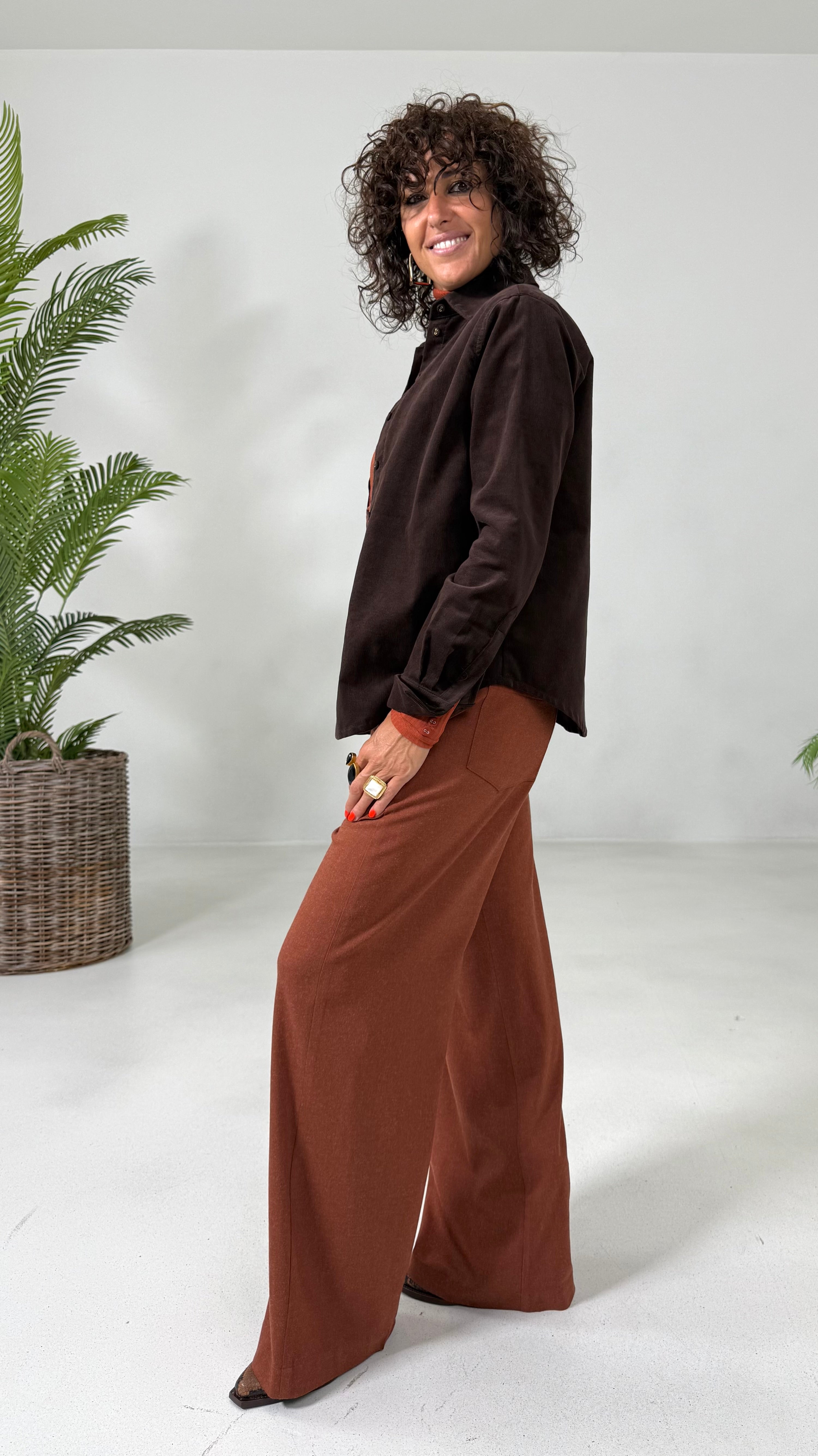 PALAZZO IN FLANELLA SUPER ELASTICA