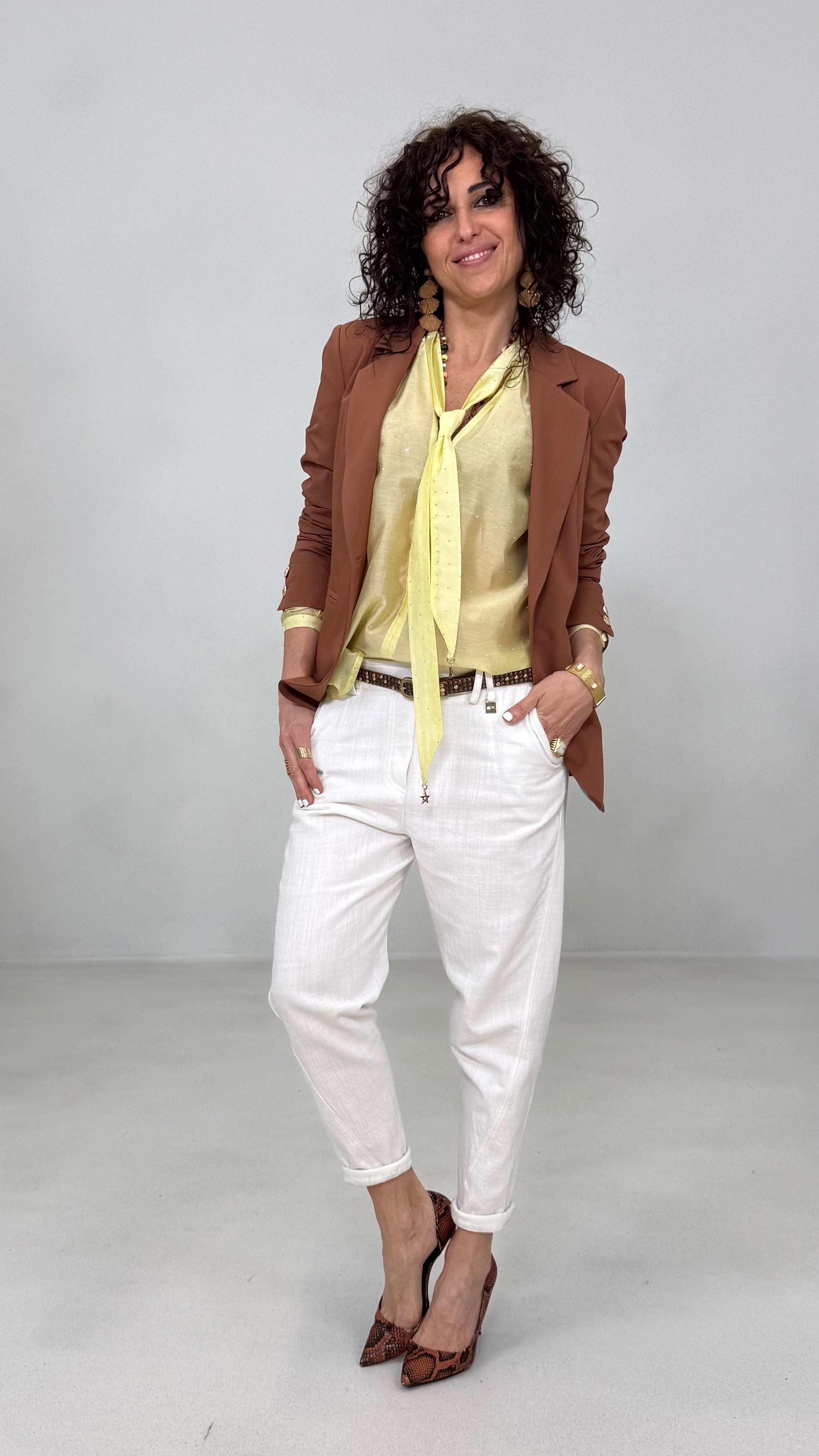 BAGGY CAVALLO BASSO IN COTONE JEANS