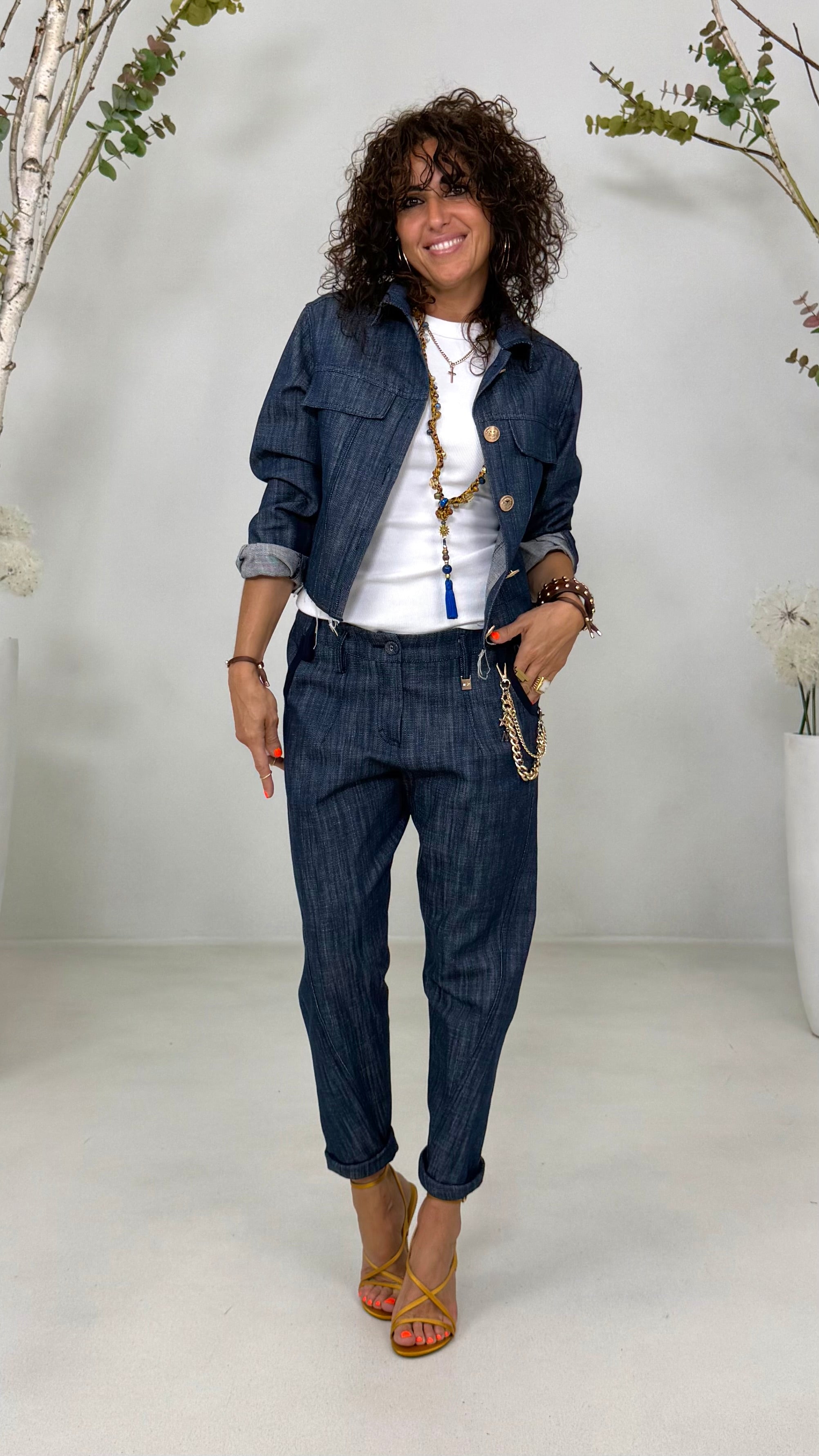 BAGGY ROCK IN DENIM 100% COTONE