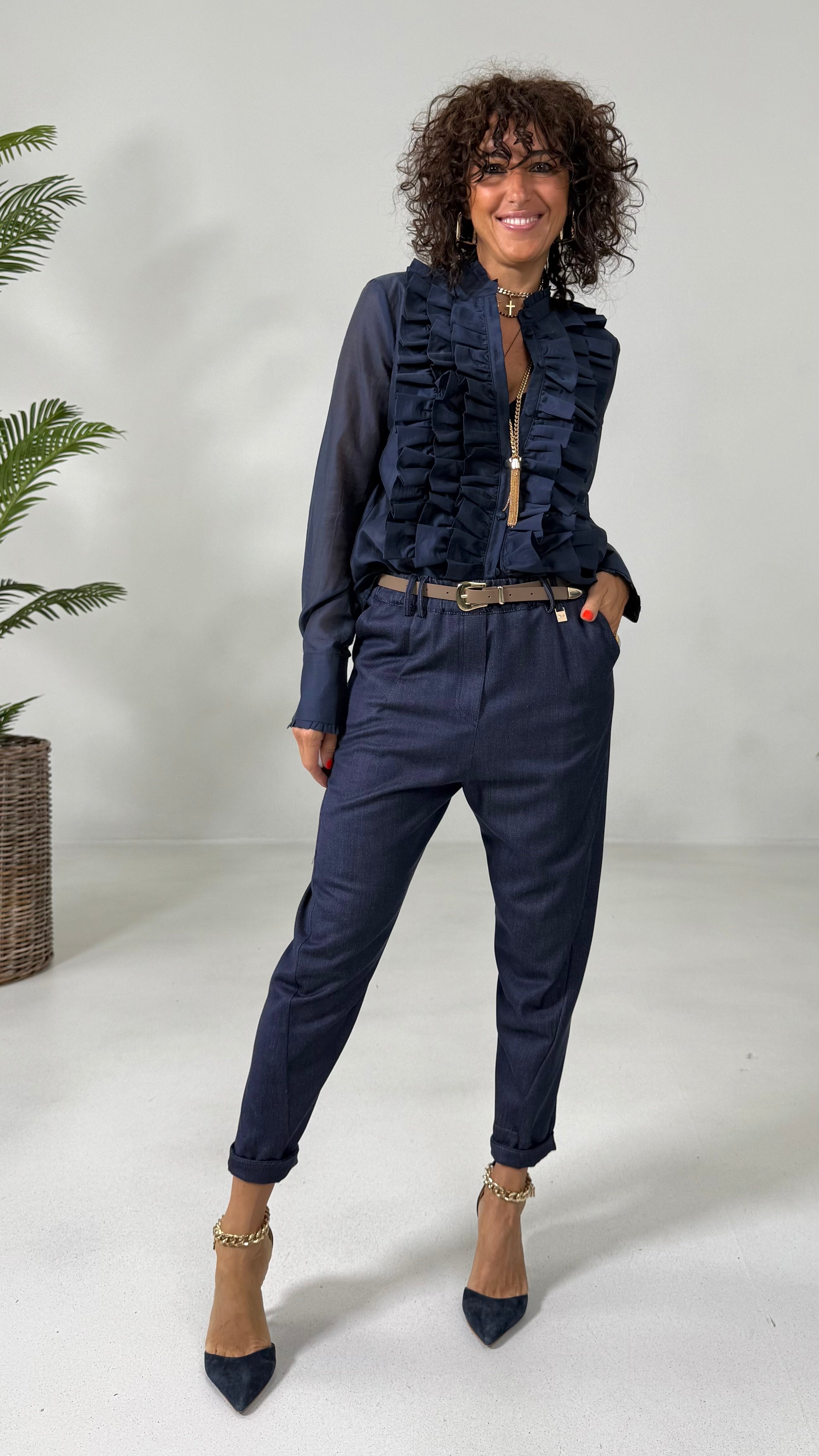 CAMICIA IN MUSSOLA CON ROUGES