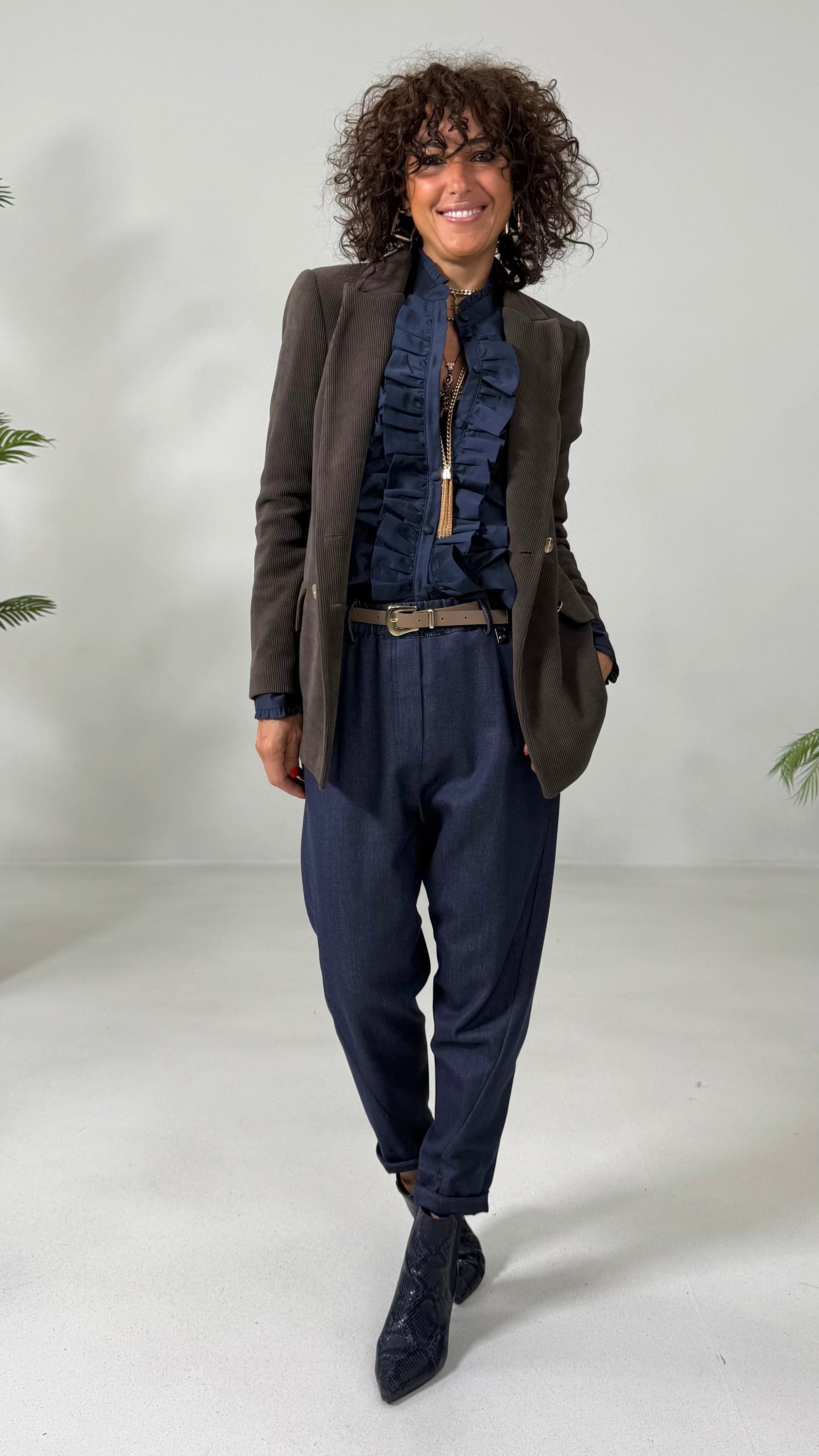 GIACCA DOPPIO PETTO IN VELLUTO A COSTINE