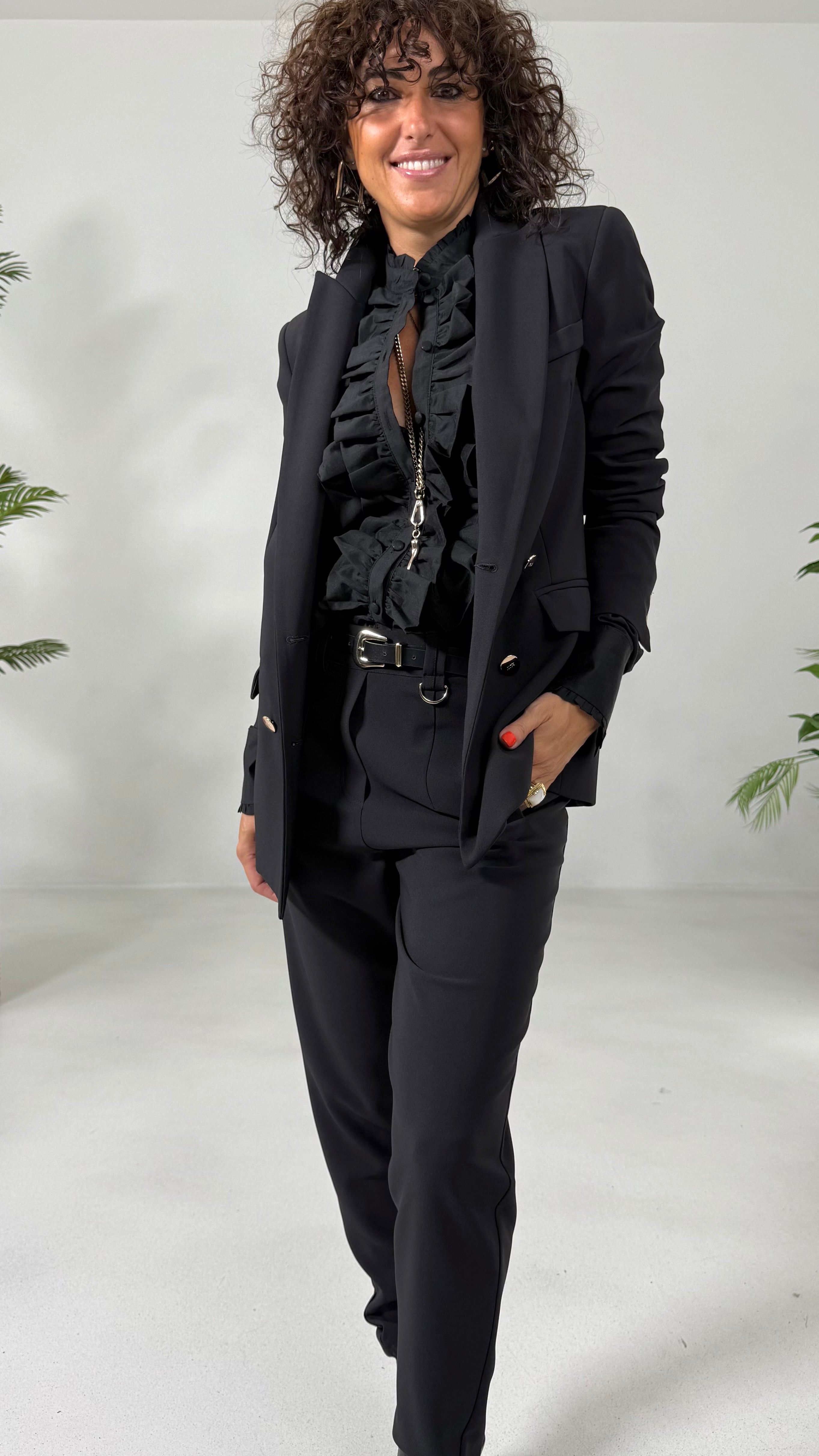 GIACCA DOPPIO PETTO IN CADY TECNICO