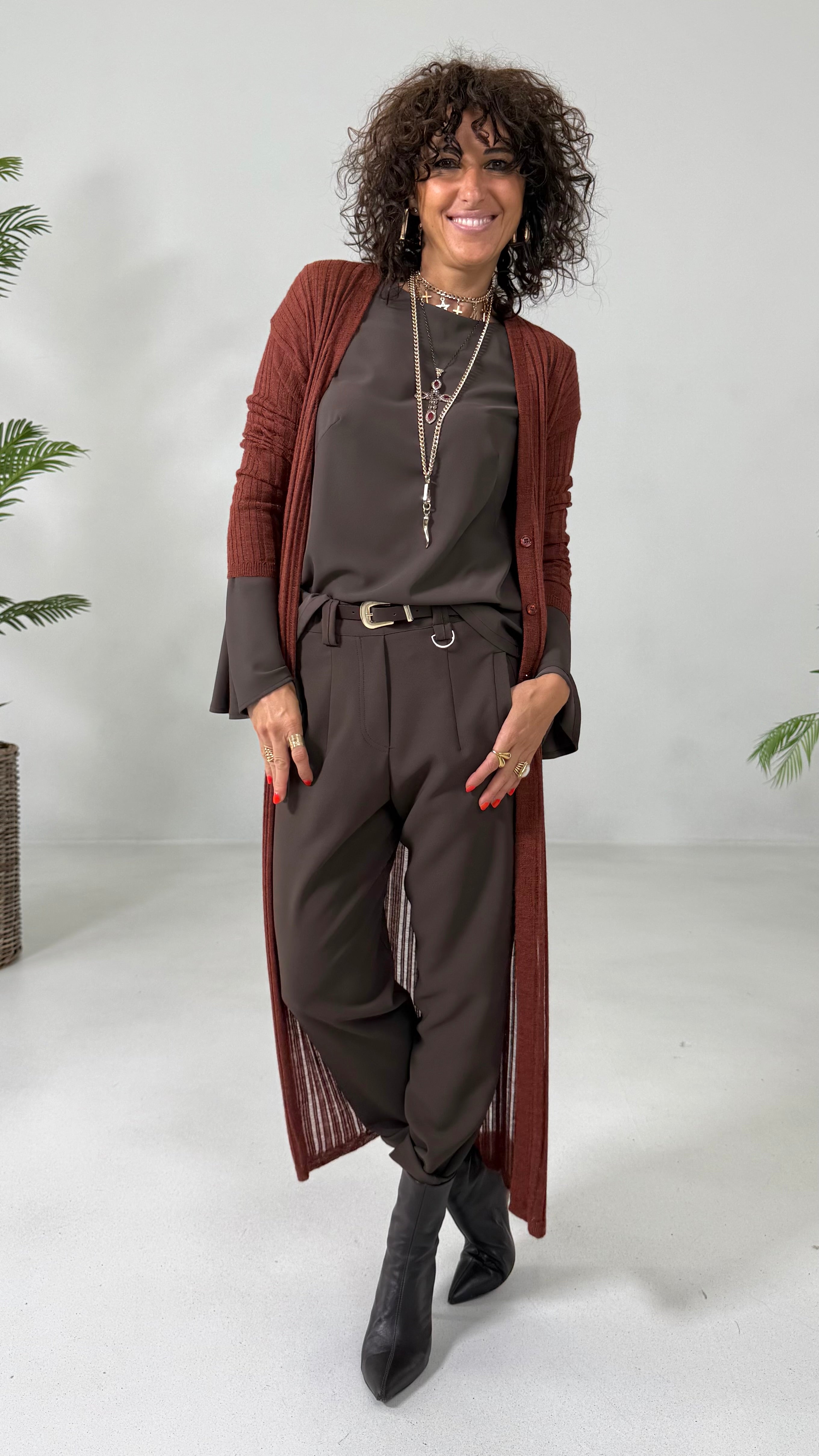 CAMICIA IN CADY FLUIDO CON MANICHE SVASATE