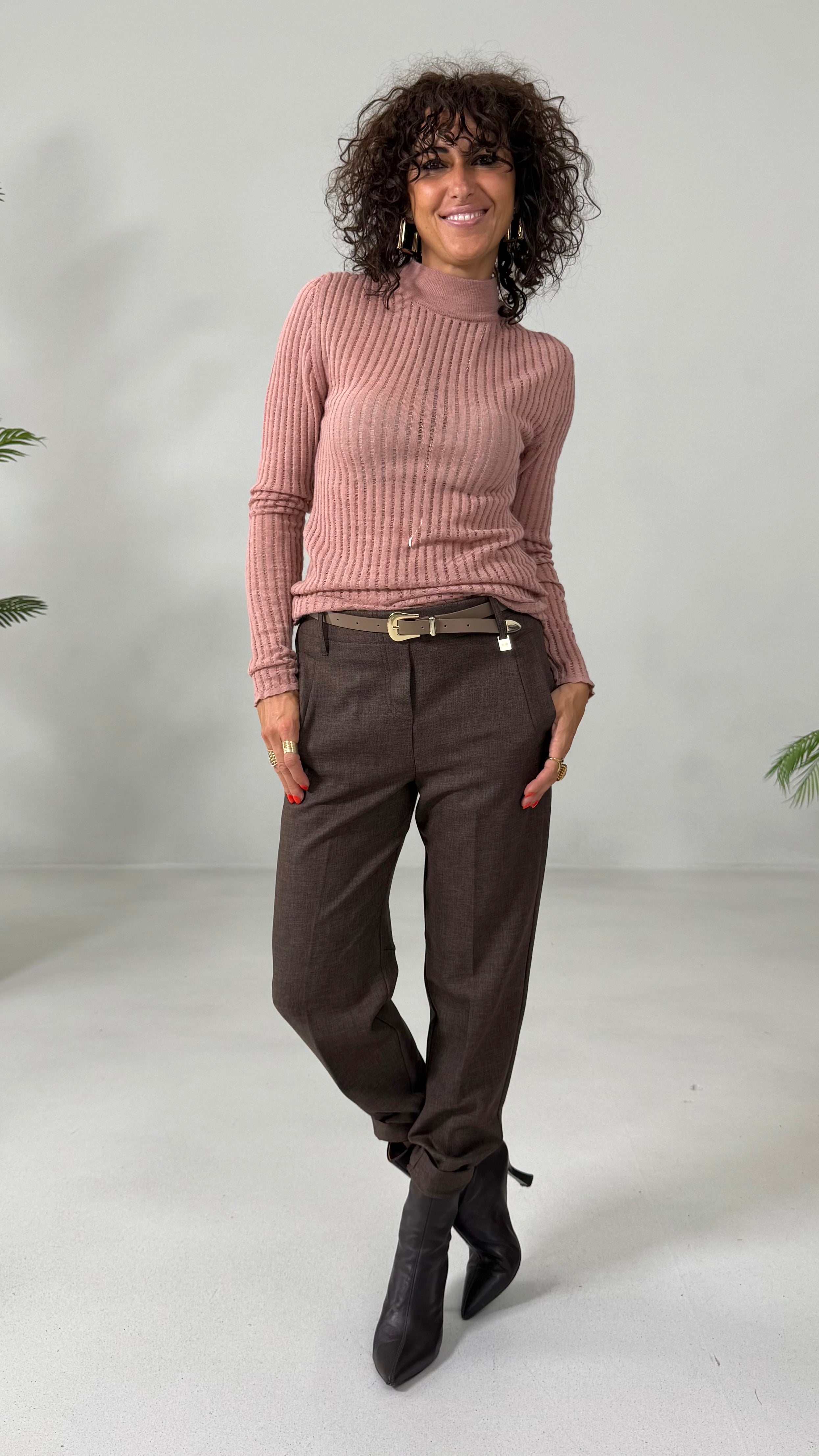 LUPETTO IN LANA VISCOSA PUNTO TRAFORATO