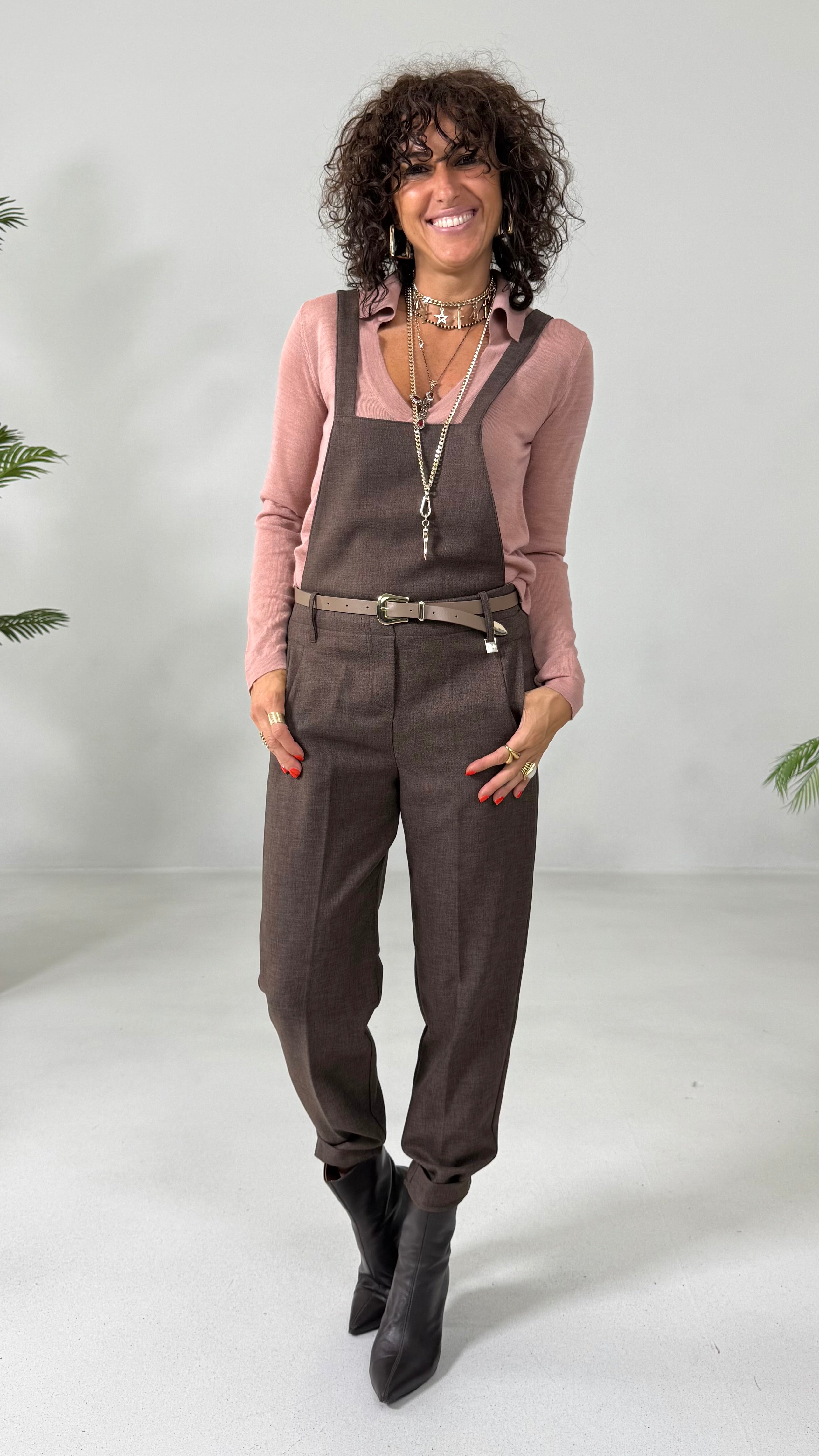 BAGGY SLIM IN GRISAGLIA FIAMMATA