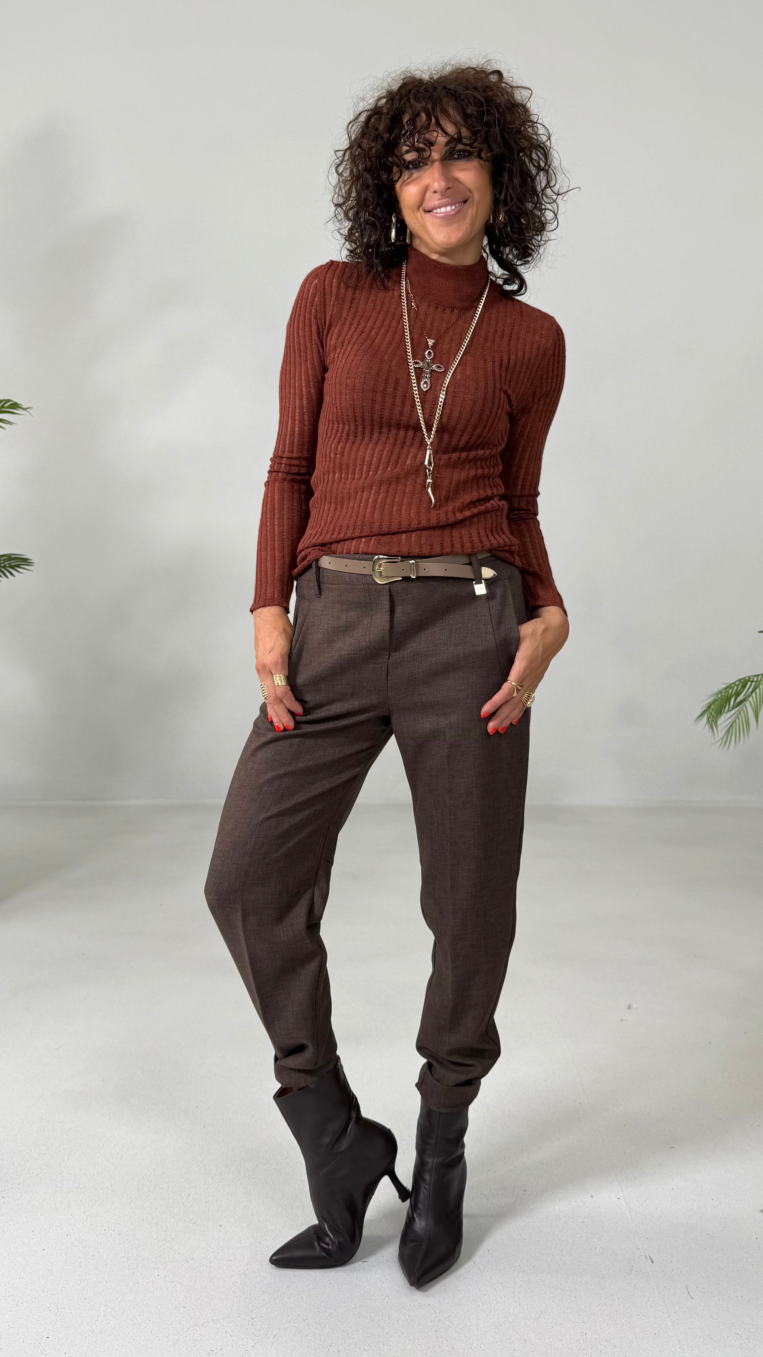 LUPETTO IN LANA VISCOSA PUNTO TRAFORATO