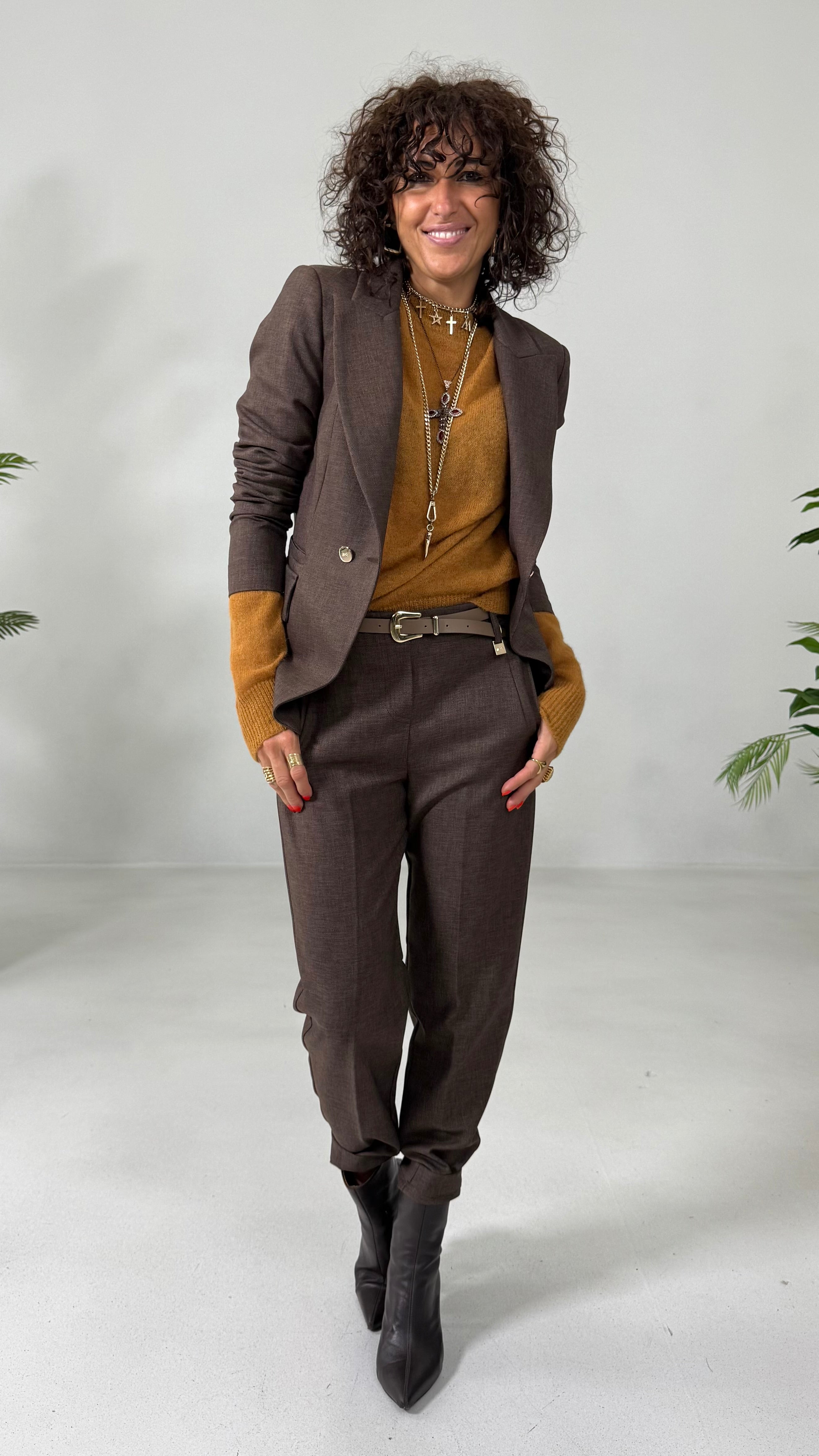 MAGLIA QUADRATA LEGGERA IN MISTO ALPACA