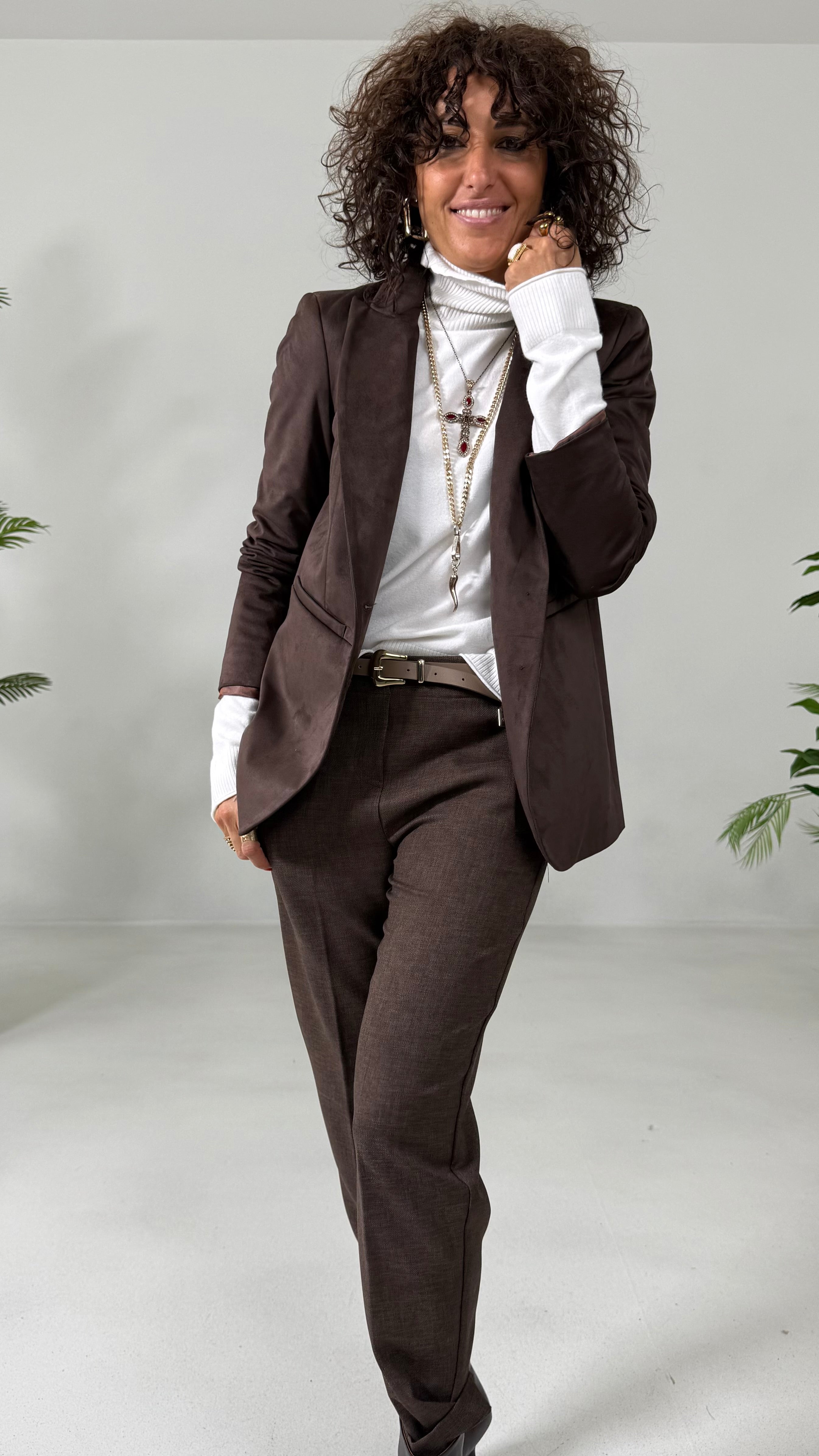 BAGGY SLIM IN GRISAGLIA FIAMMATA