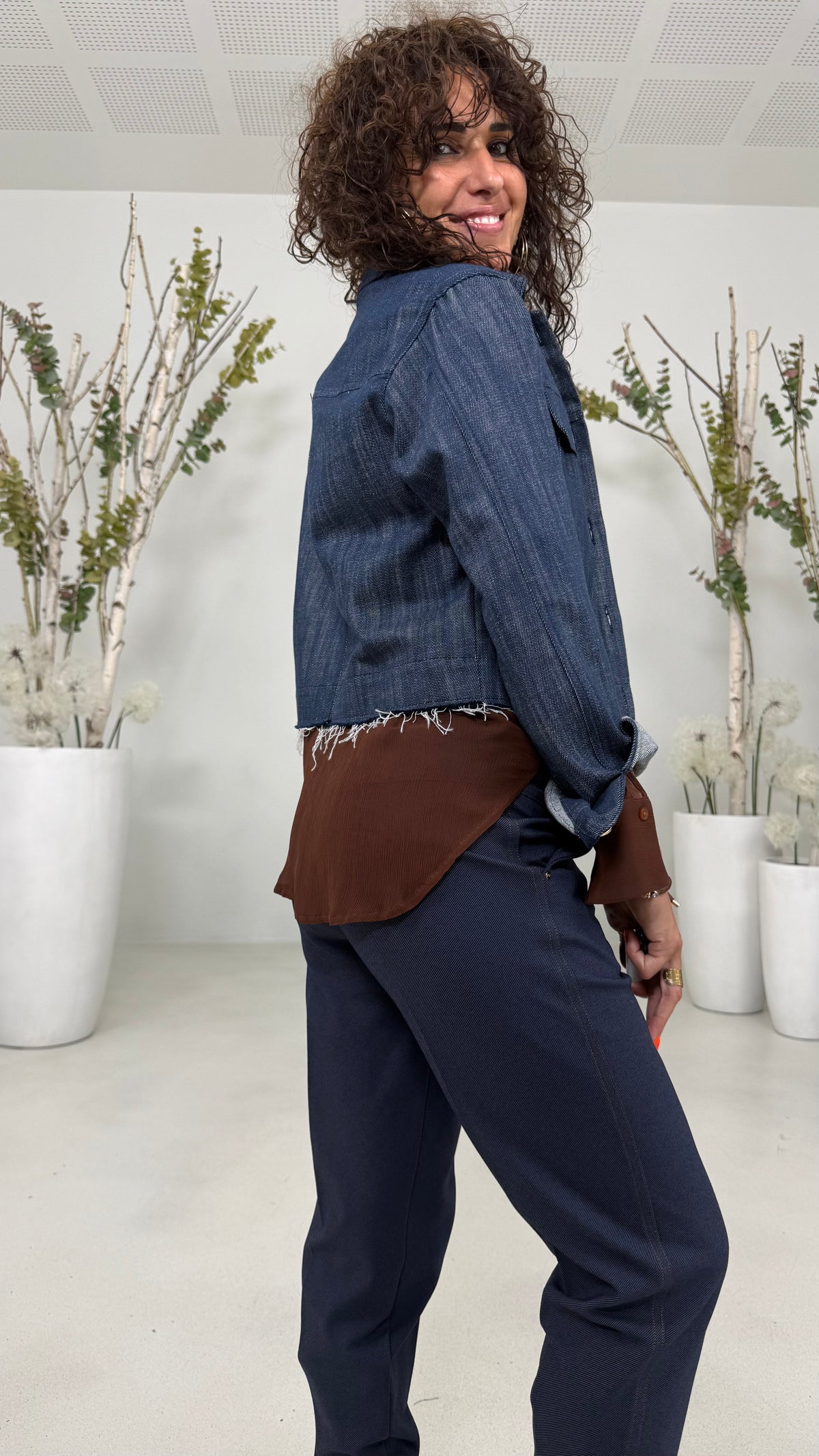 GIUBBINO JEANS IN DENIM 100% COTONE