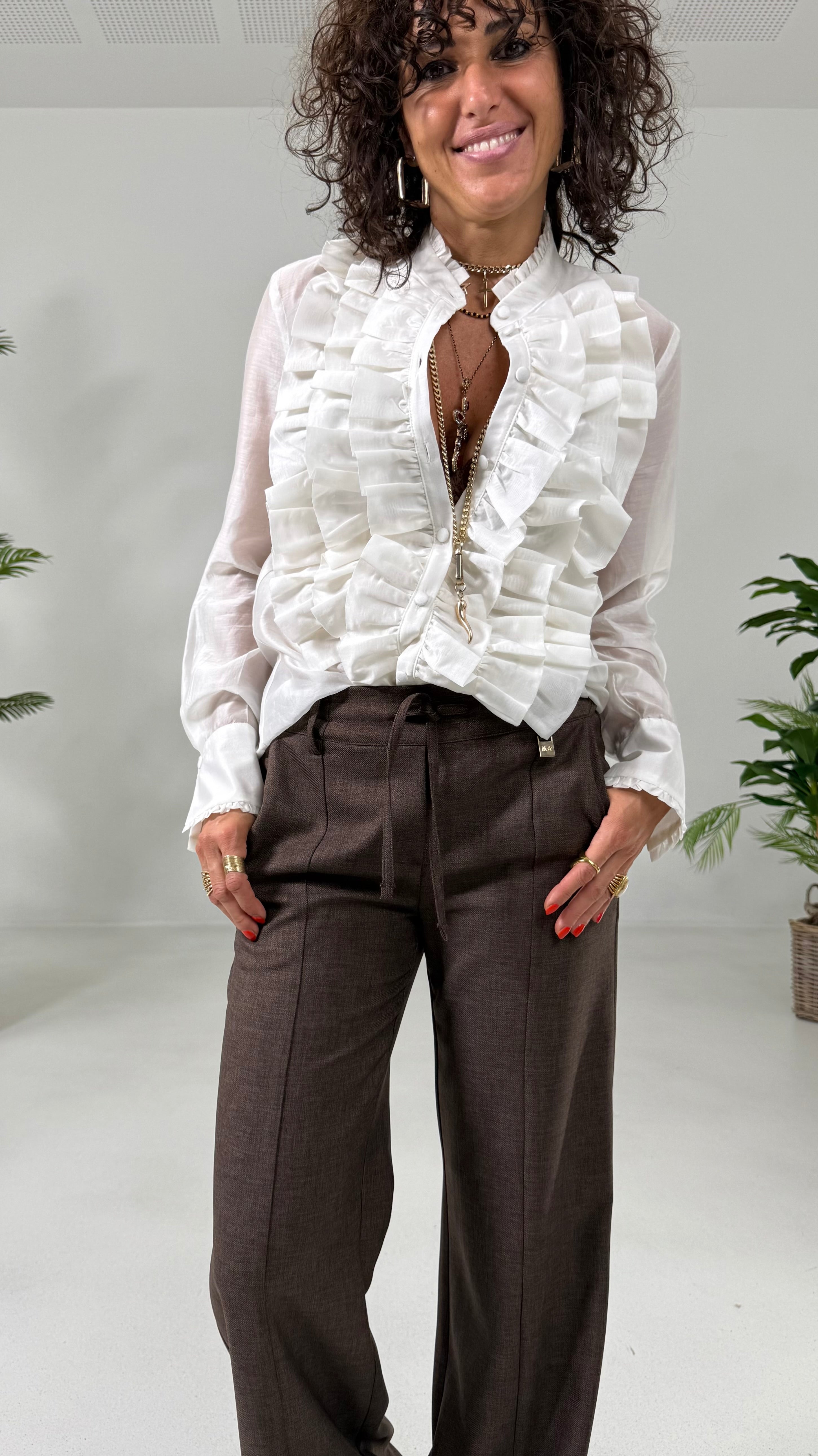 CAMICIA IN MUSSOLA CON ROUGES