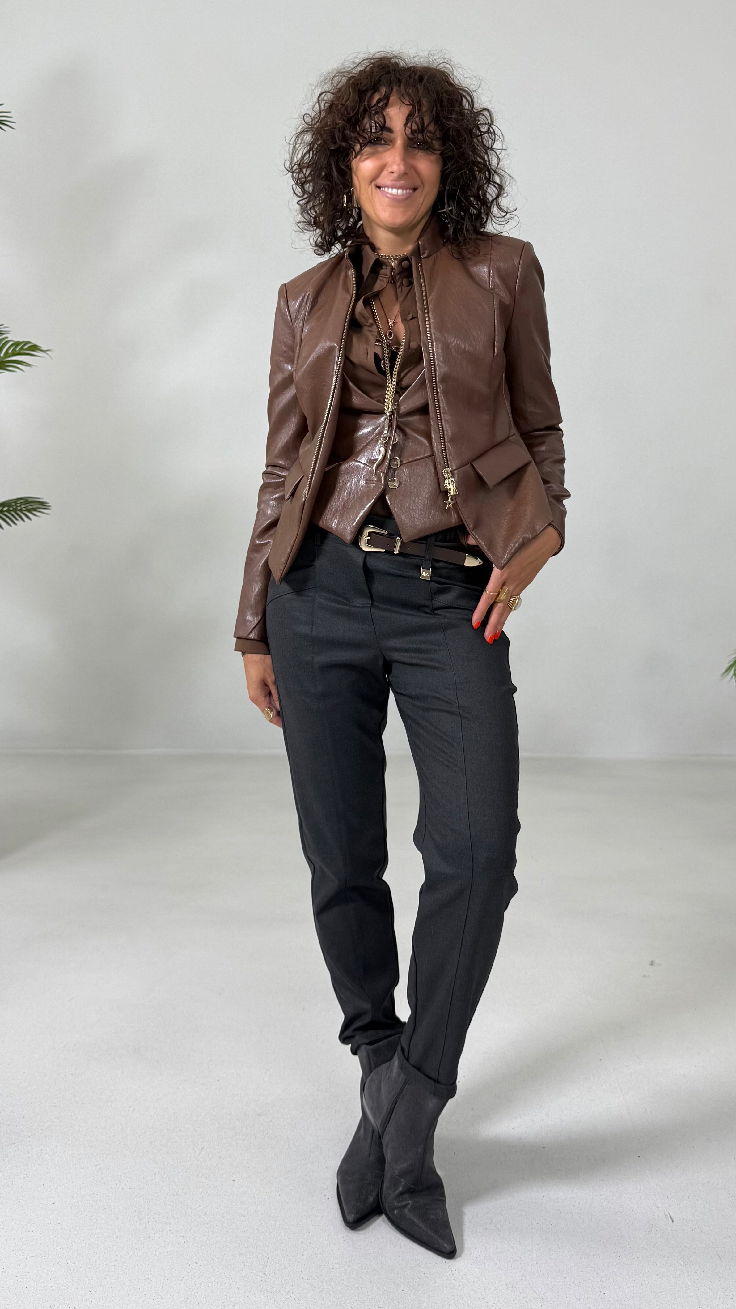 PANTALONE LINEA BASIC IN FLANELLA CARDATA