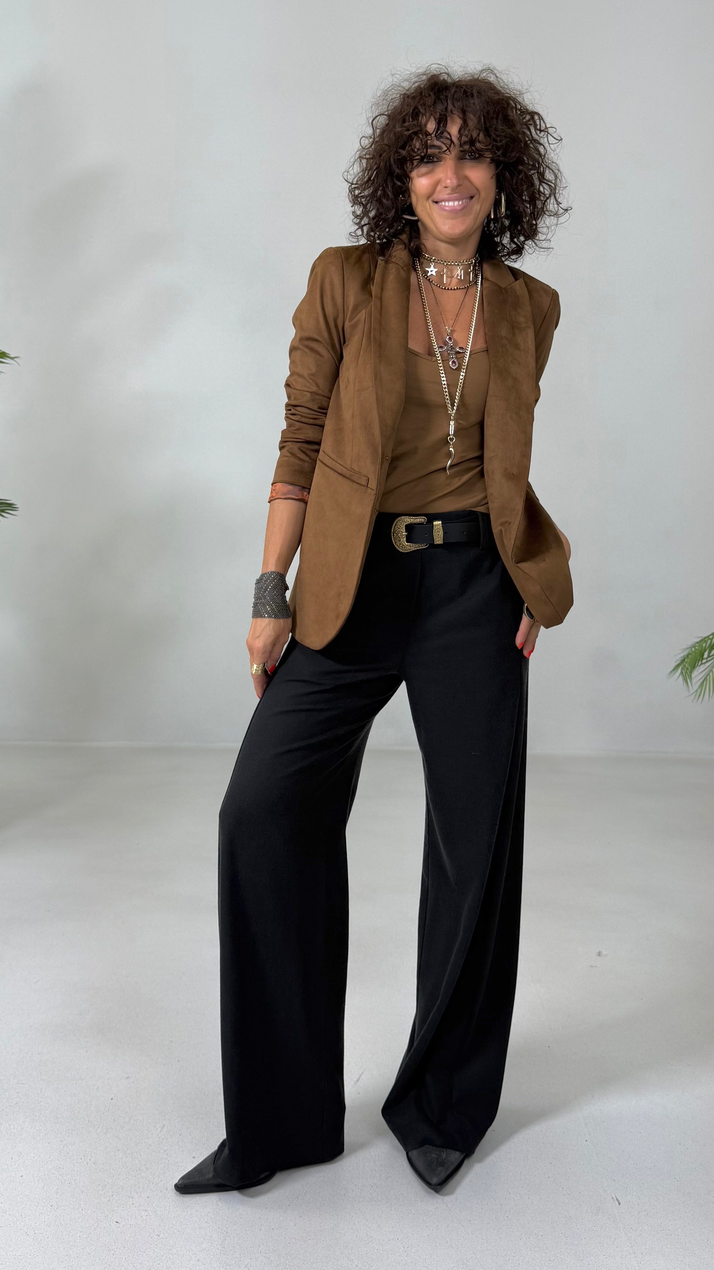 PALAZZO IN FLANELLA SUPER ELASTICA