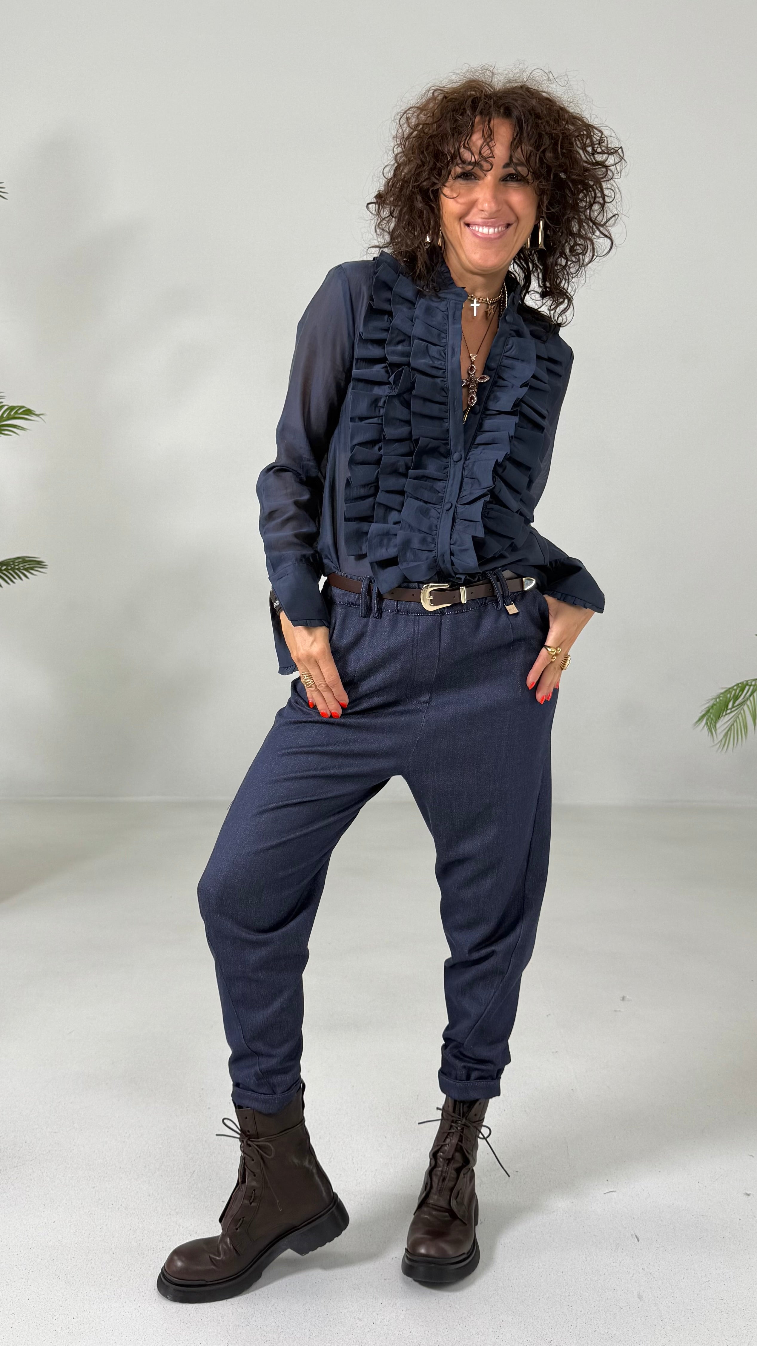 CAMICIA IN MUSSOLA CON ROUGES