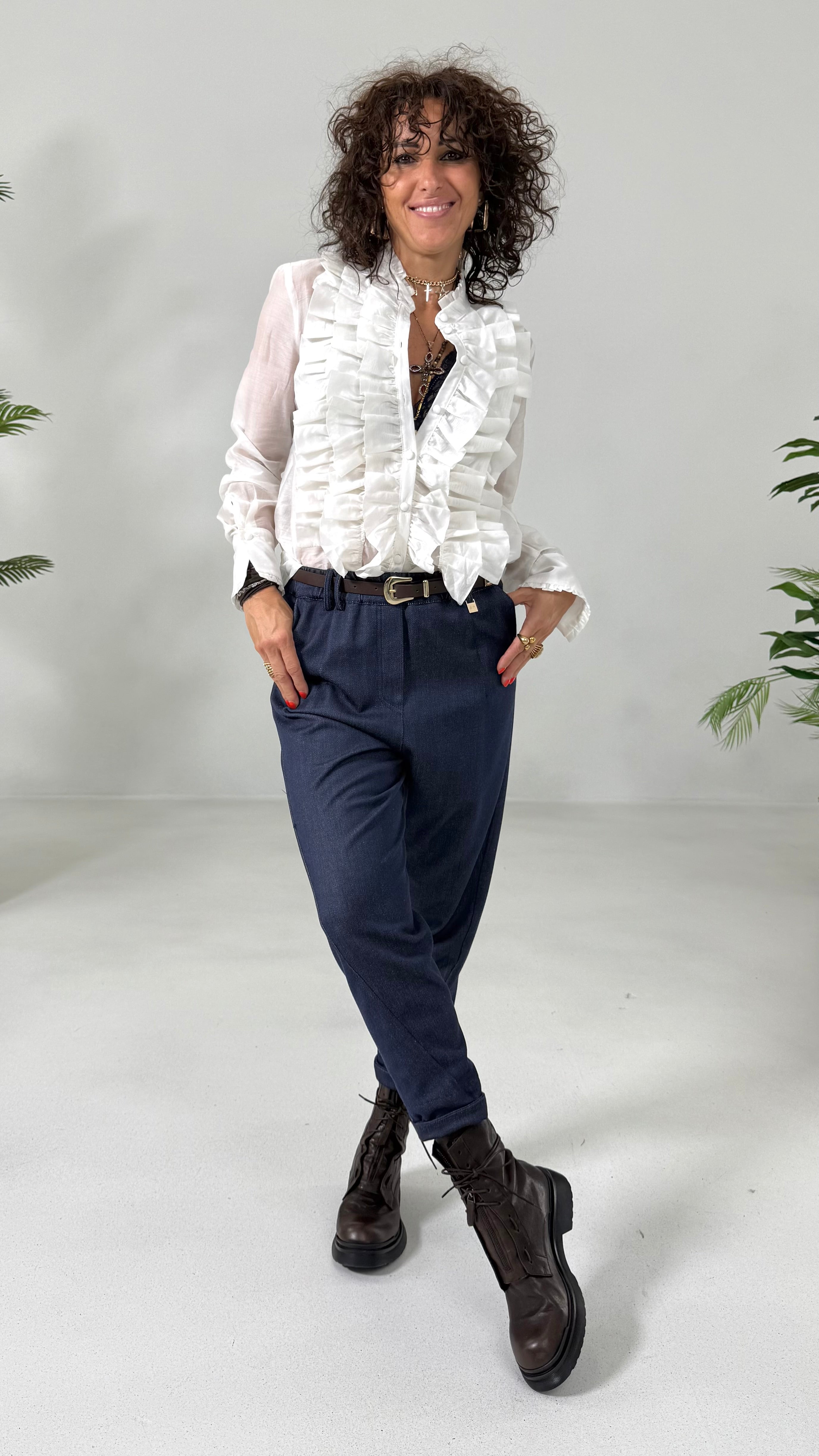 CAMICIA IN MUSSOLA CON ROUGES