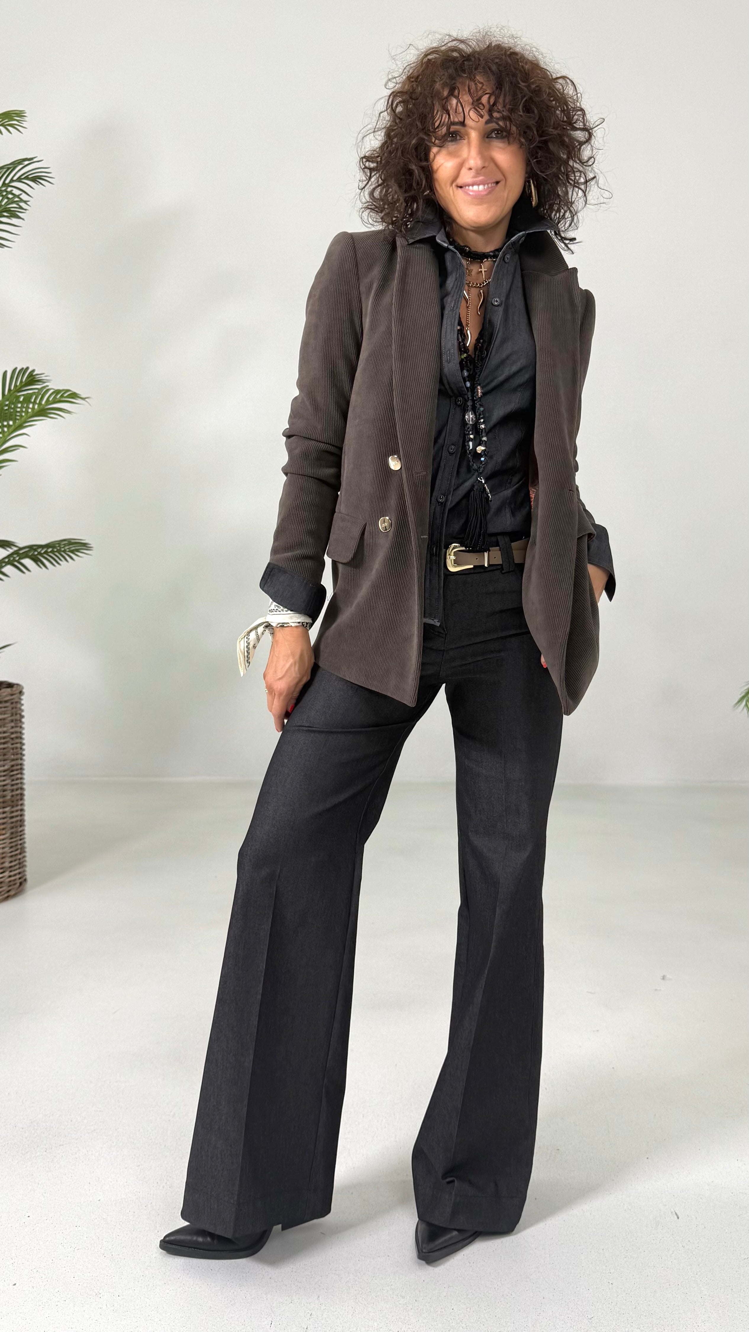 GIACCA DOPPIO PETTO IN VELLUTO A COSTINE