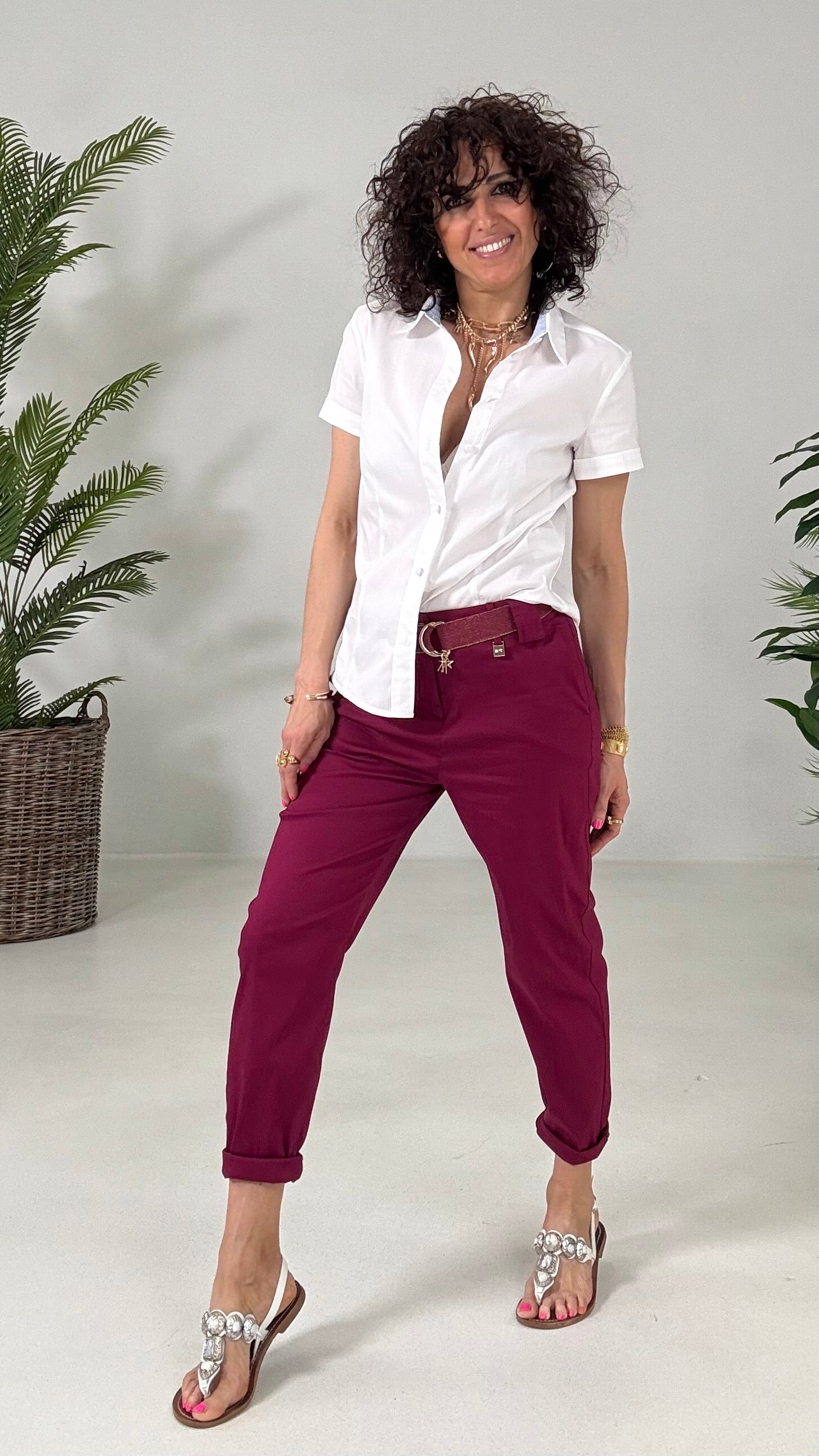 821 P25 AMARANTO BAGGY IN PELLE D UOVO