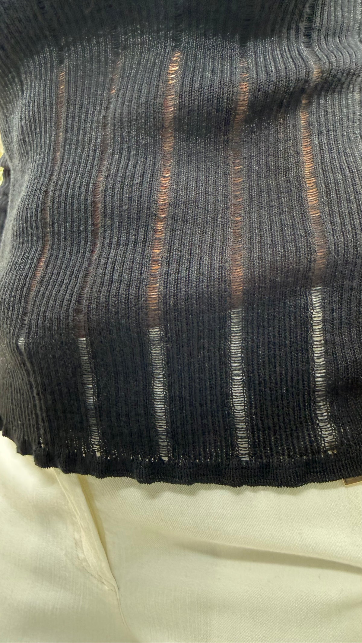 MAGLIA COLLO ALTO FLUTTUANTE IN MERINOS