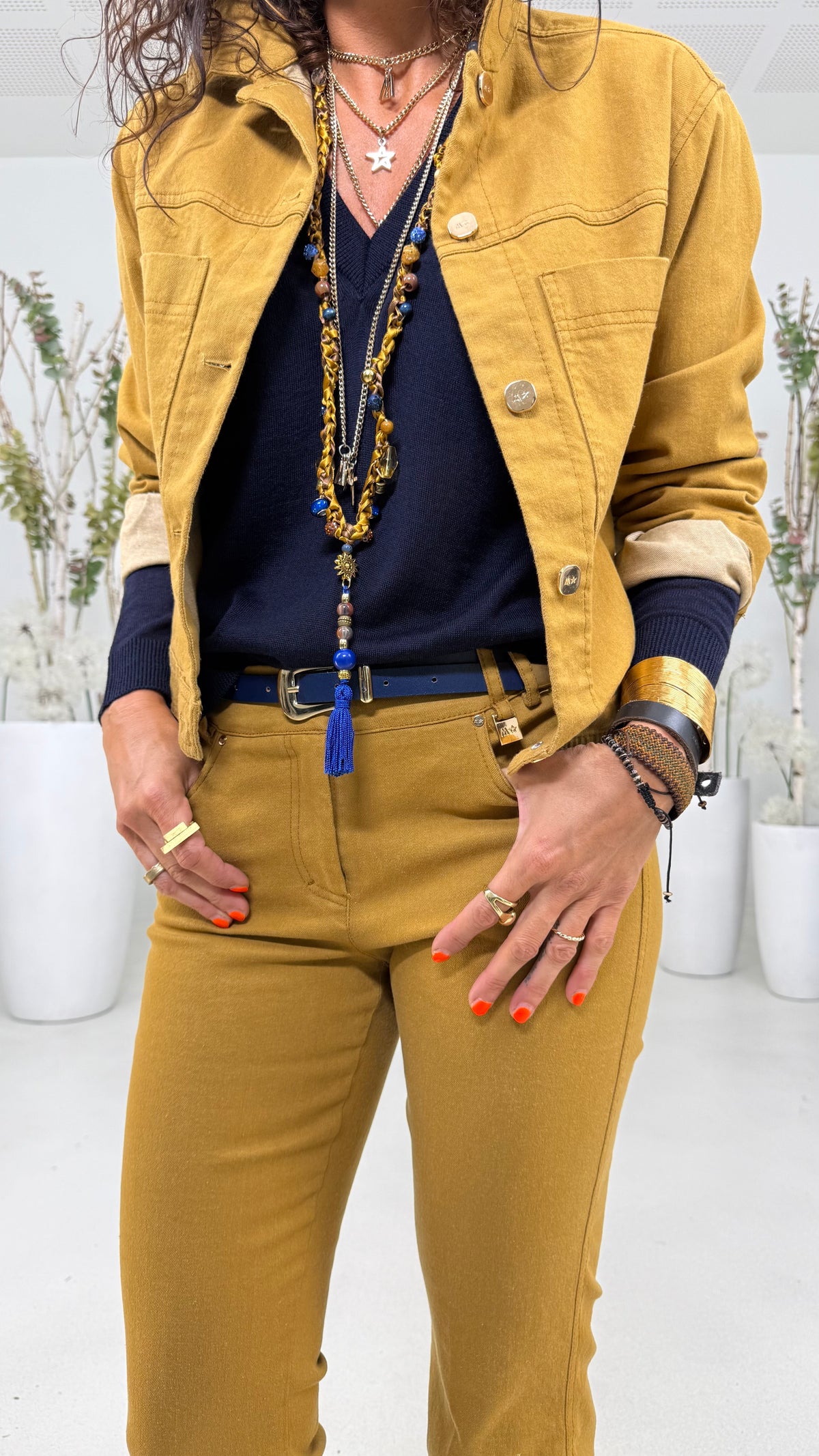 GIUBBETTO JEANS IN DENIM ELASTICIZZATO