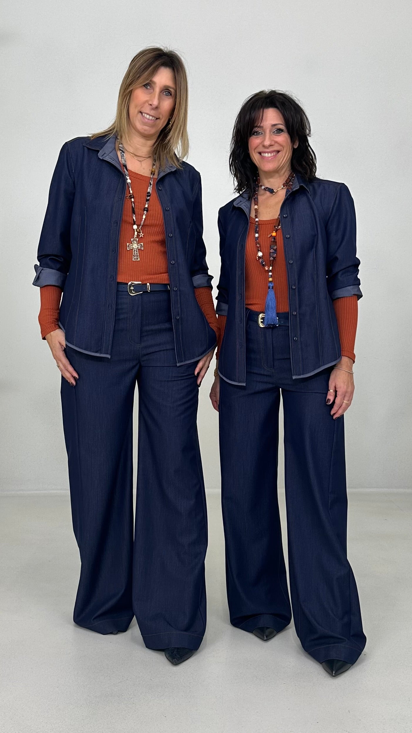 PALAZZO IN JEANS SLEGATO