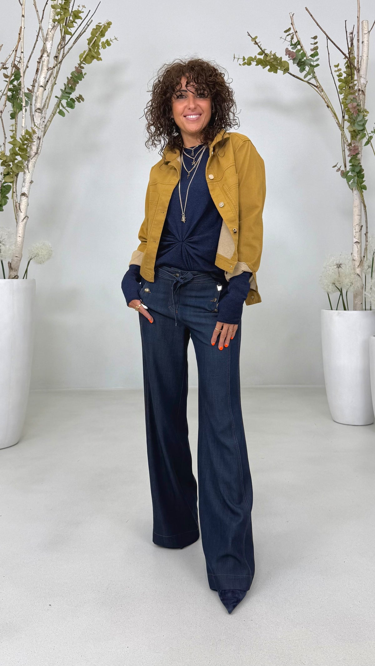 GIUBBETTO JEANS IN DENIM ELASTICIZZATO
