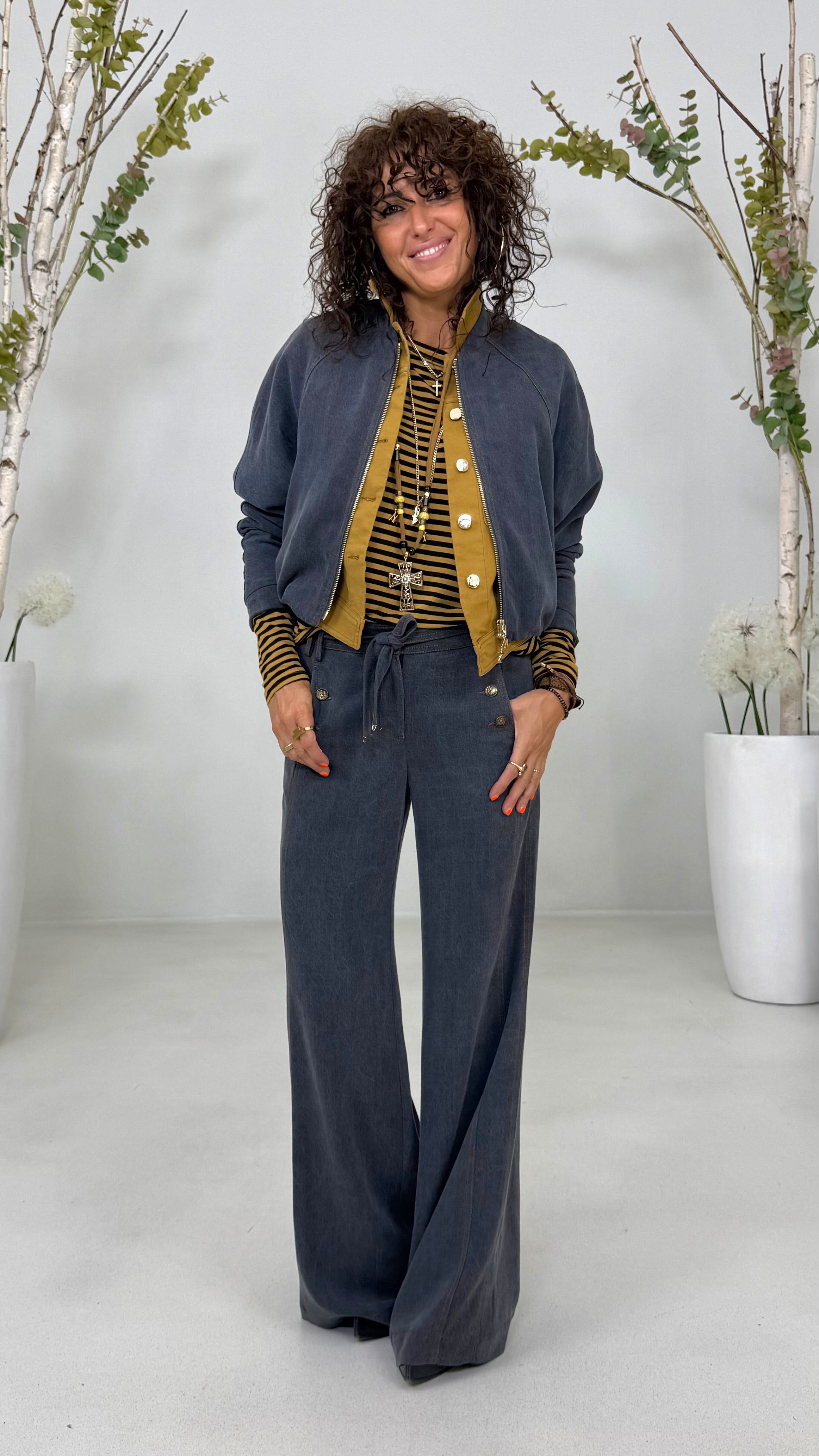BOMBER IN JEANS LYOCELL