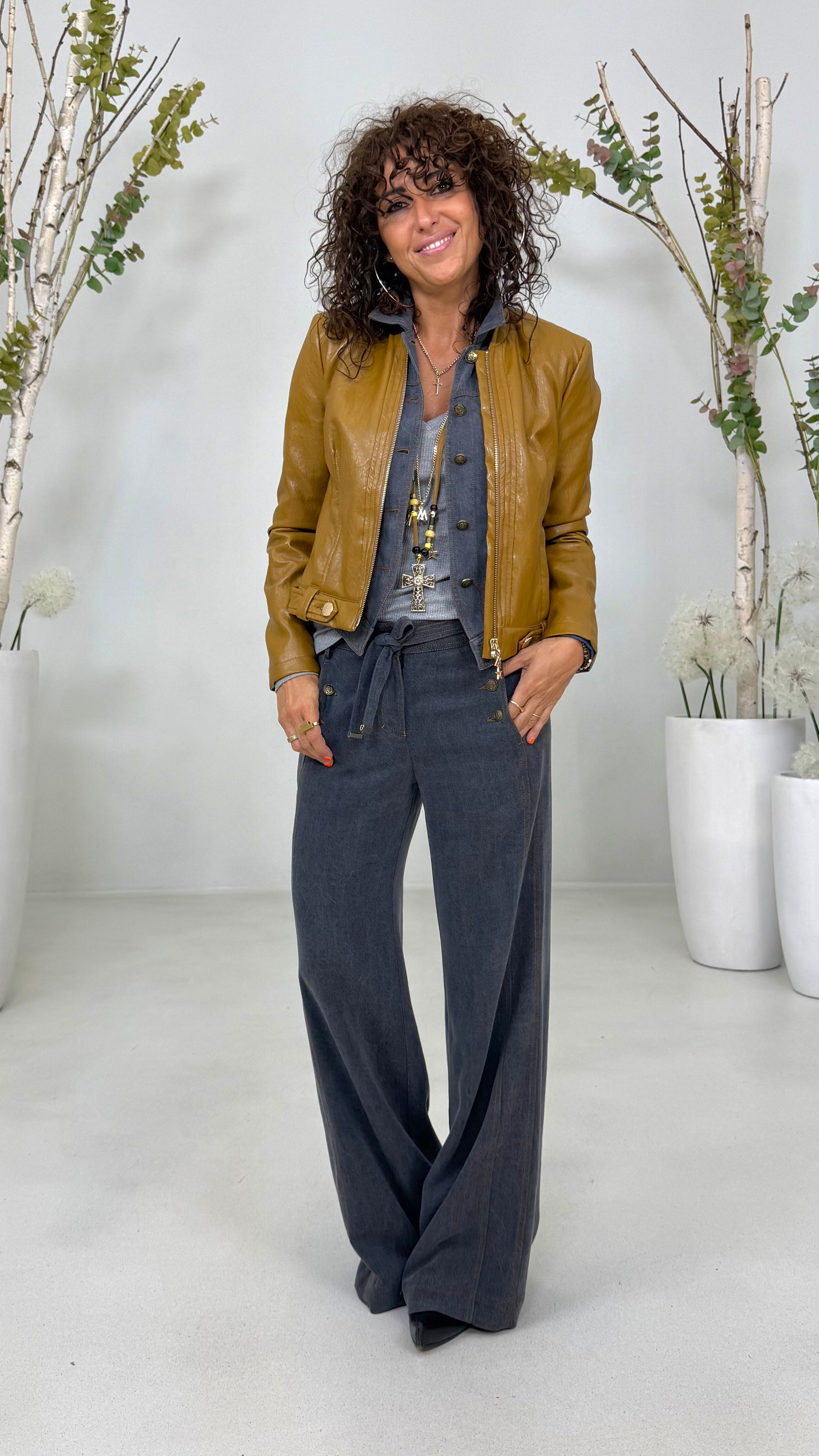 GILET JEANS IN LYOCELL