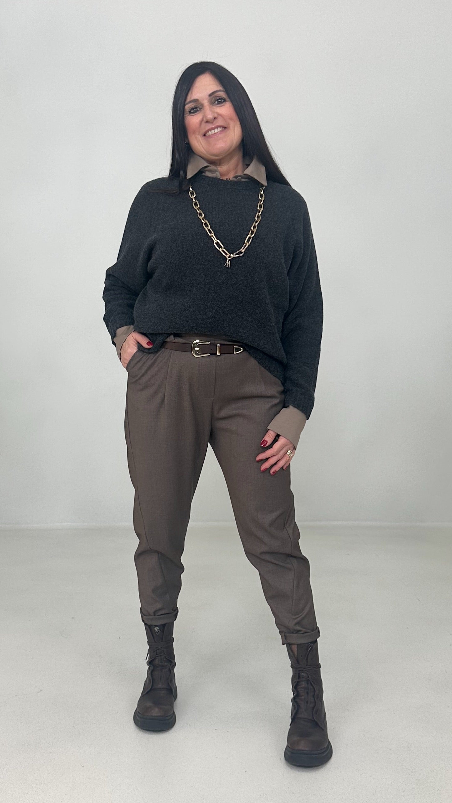 CAMICIA IN JERSEY DI COTONE MODAL