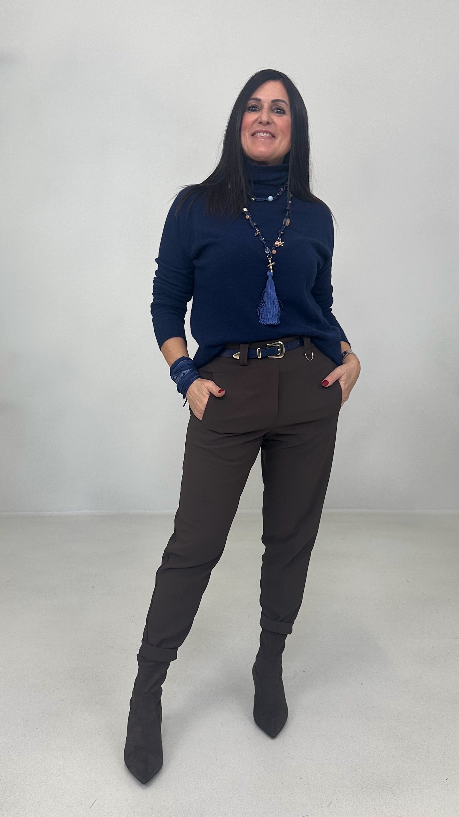 BAGGY CAVALLO BASSO IN CADY TECNICO