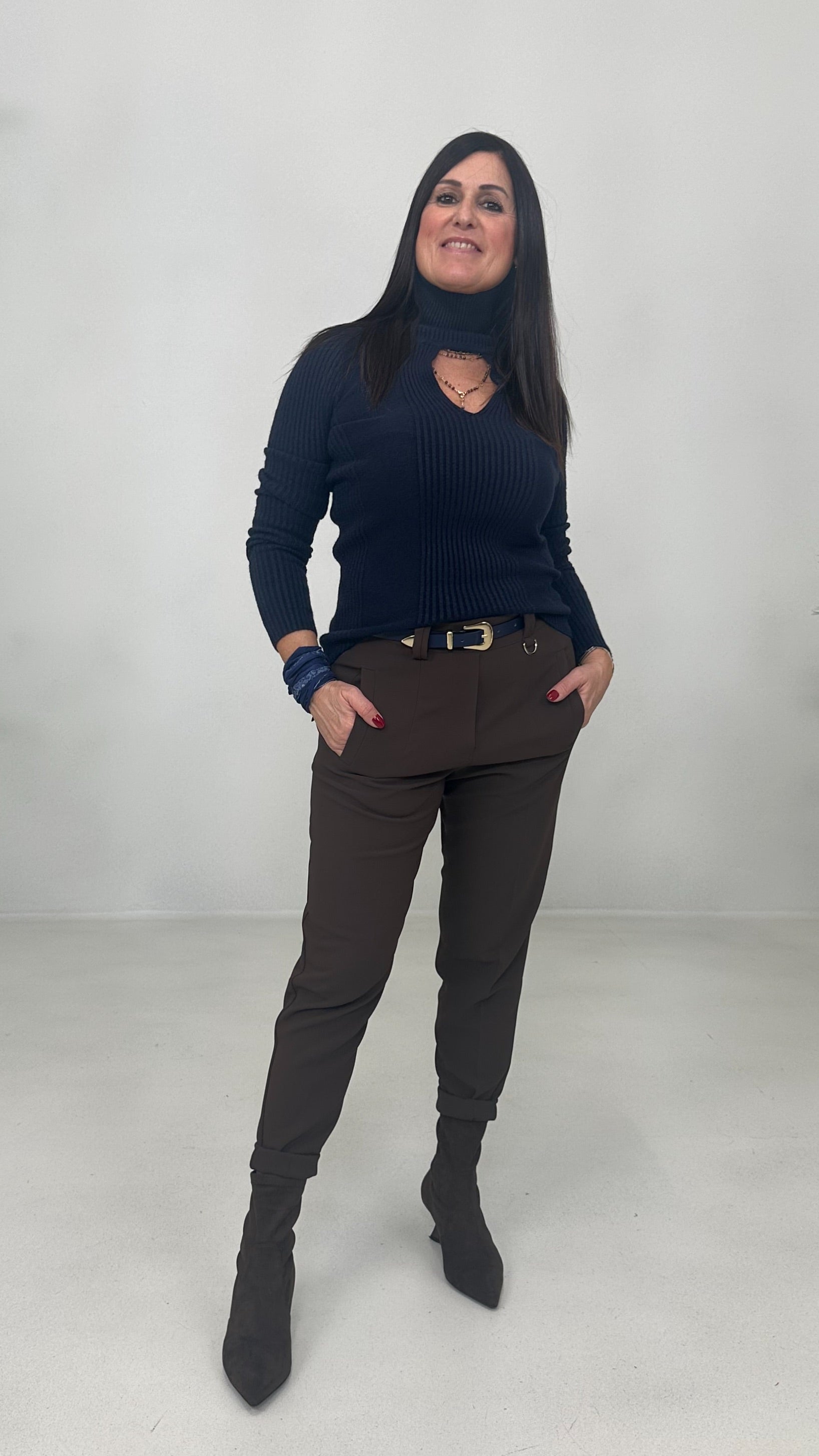 BAGGY CAVALLO BASSO IN CADY TECNICO