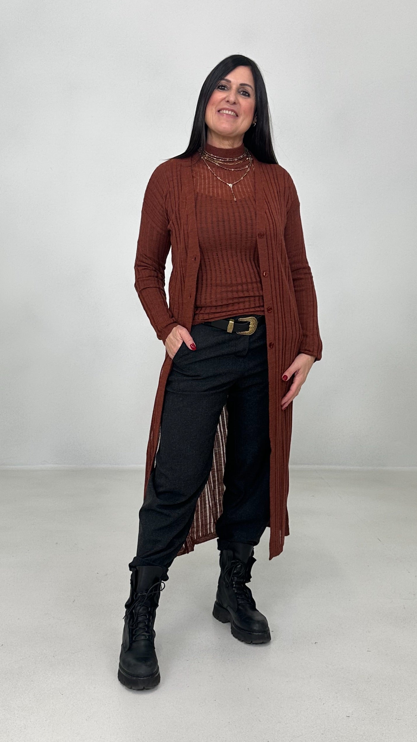 LUPETTO IN LANA VISCOSA PUNTO TRAFORATO