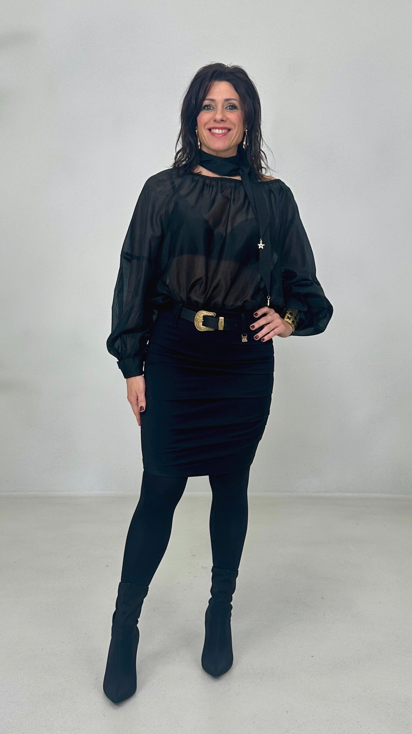 CAMICIA CON FUSCIACCA IN ORGANZA