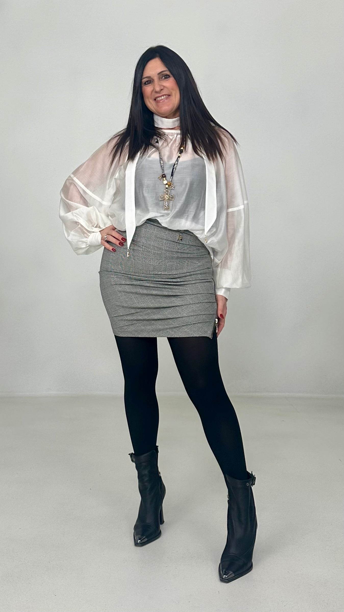 CAMICIA CON FUSCIACCA IN ORGANZA