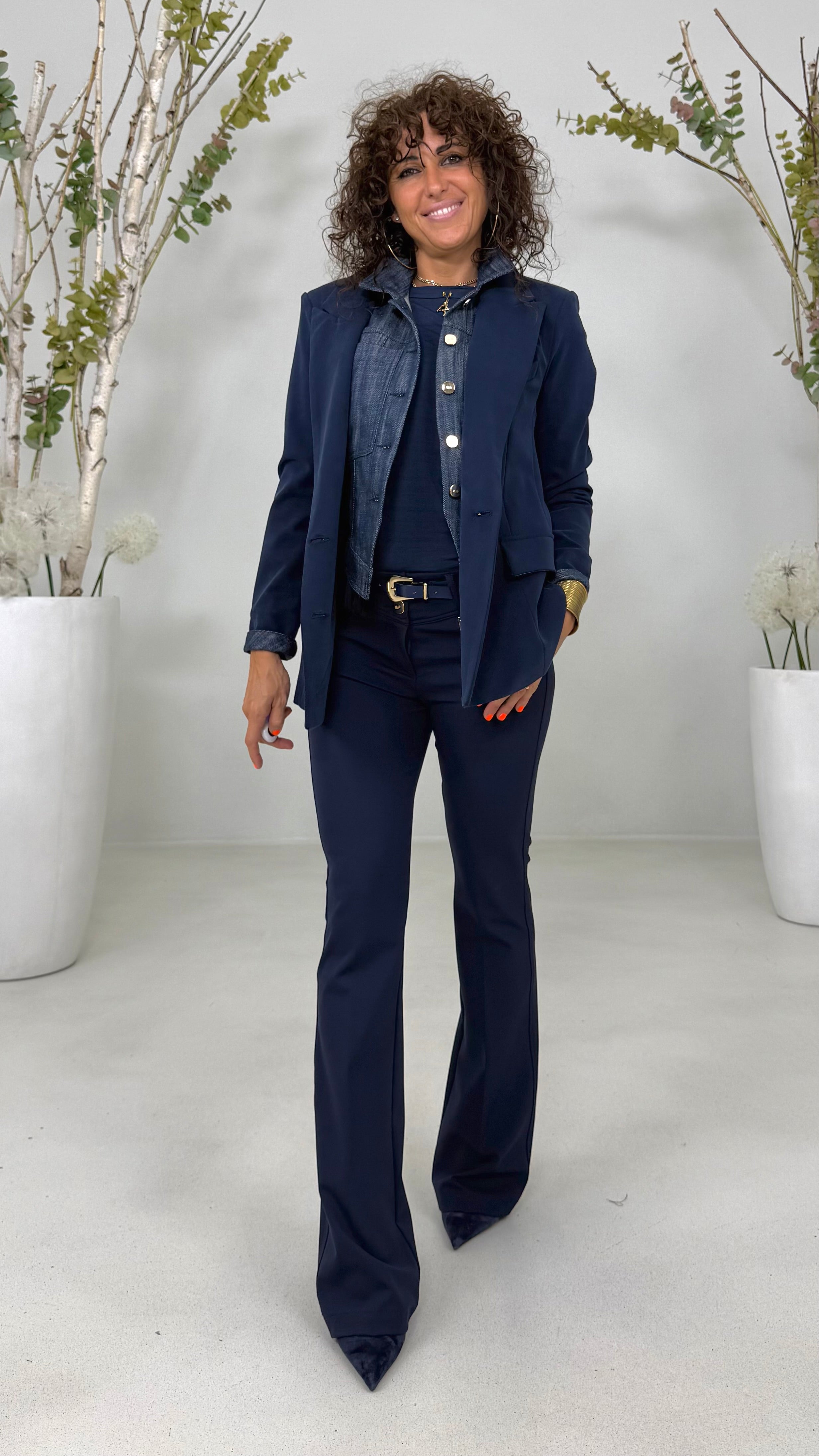 GILET JEANS IN DENIM 100% COTONE