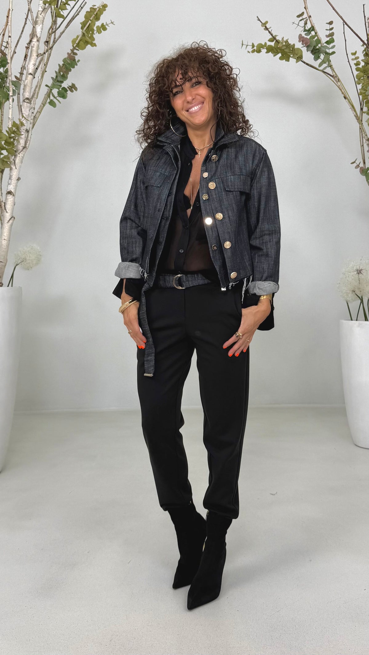 GIUBBINO JEANS IN DENIM 100% COTONE