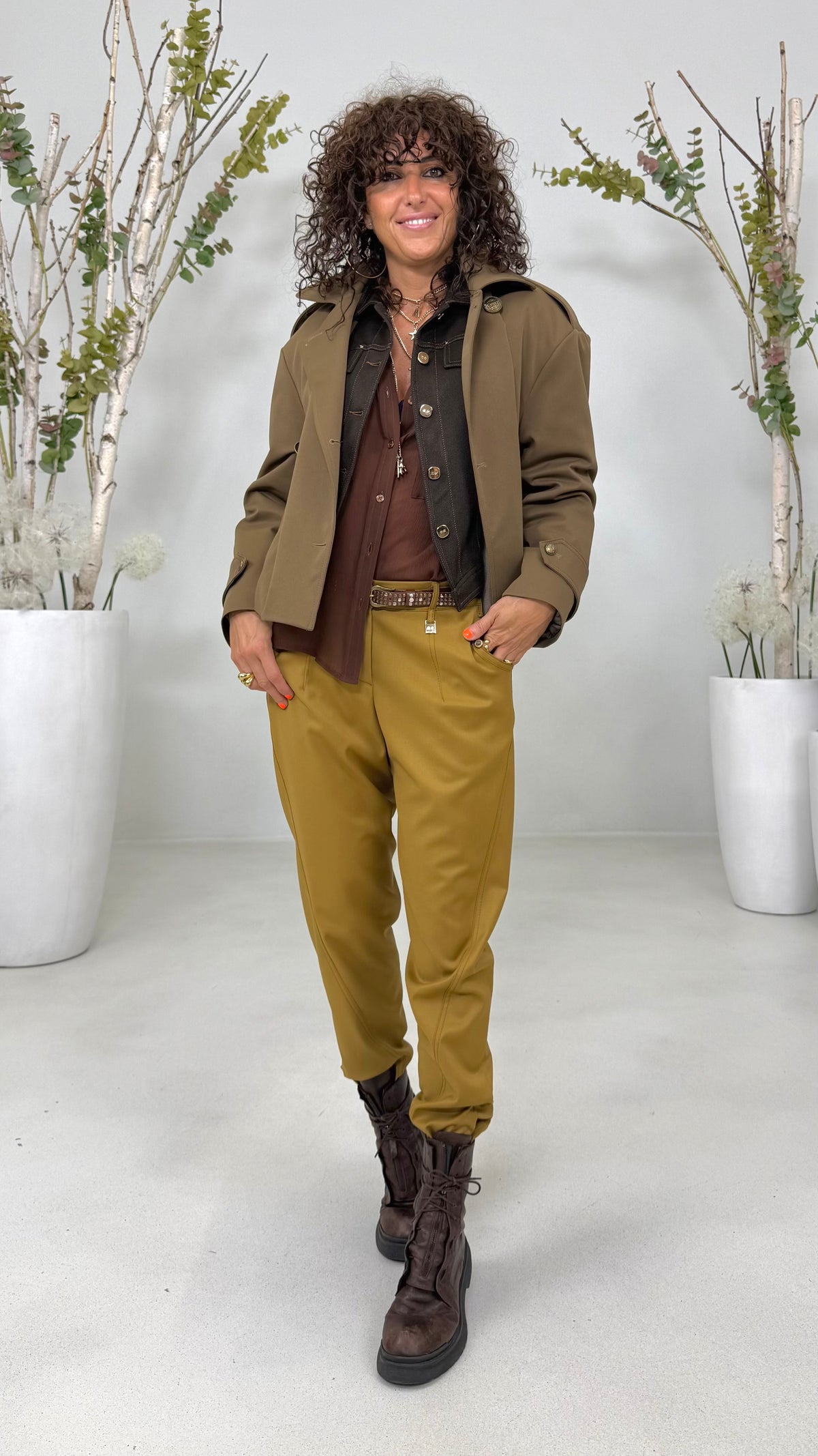 CAMICIA LINEA A UOMO IN CREPONNE VISCOSA