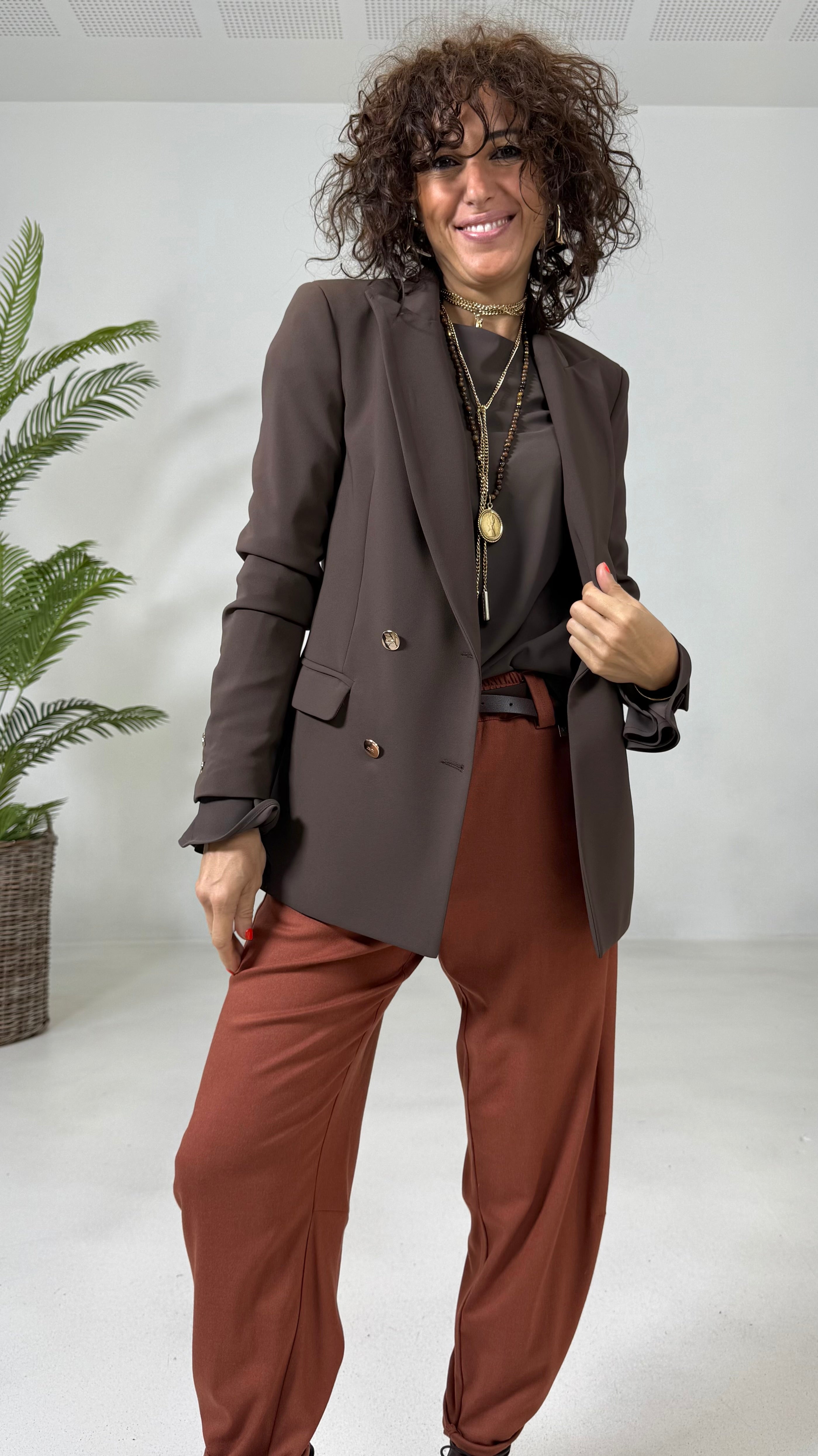 GIACCA DOPPIO PETTO IN CADY TECNICO