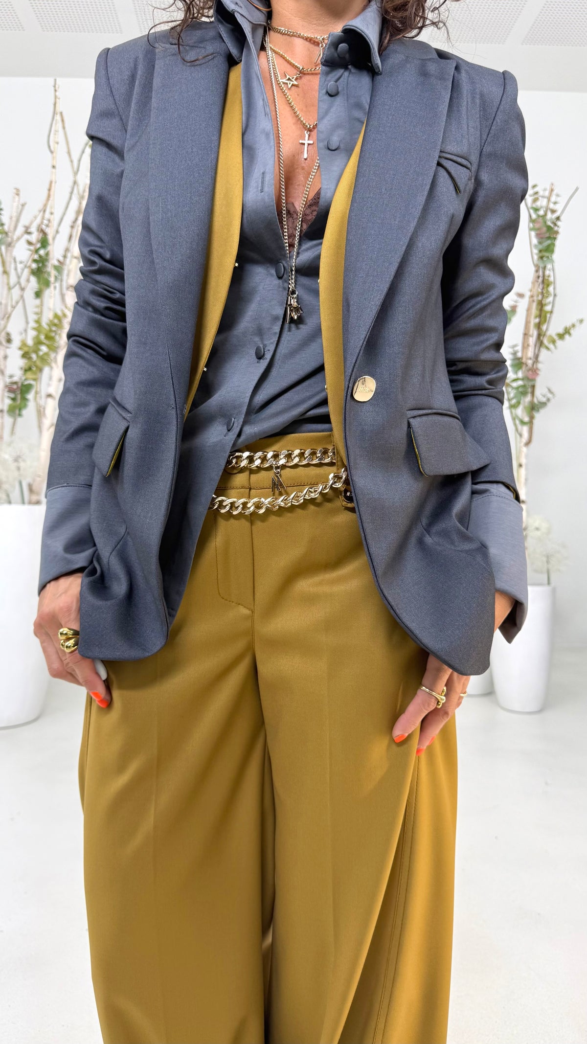 GIACCA BLAZER IN TECNICO FLUIDO