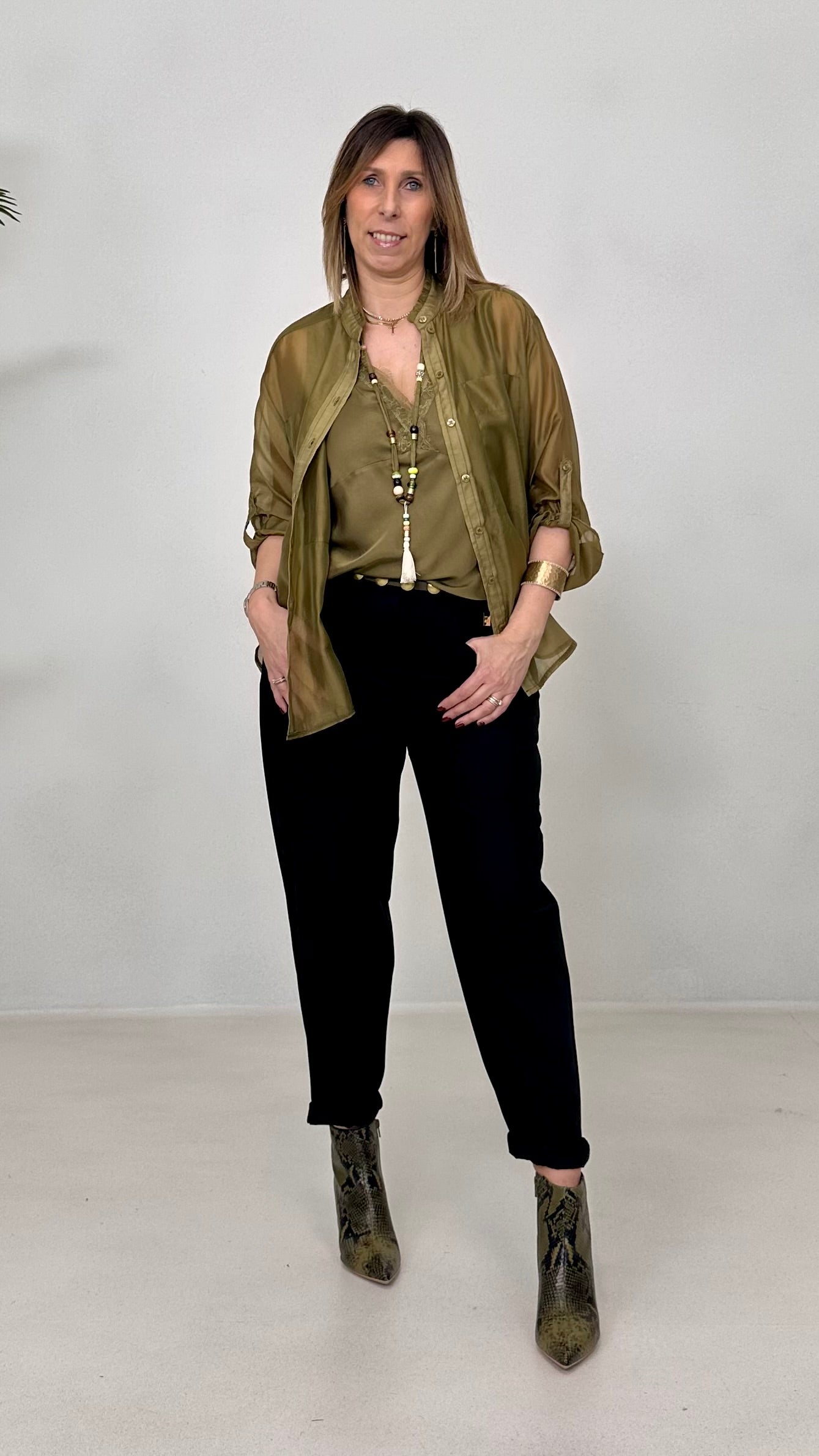 CAMICIA LINEA A UOMO IN VOILE