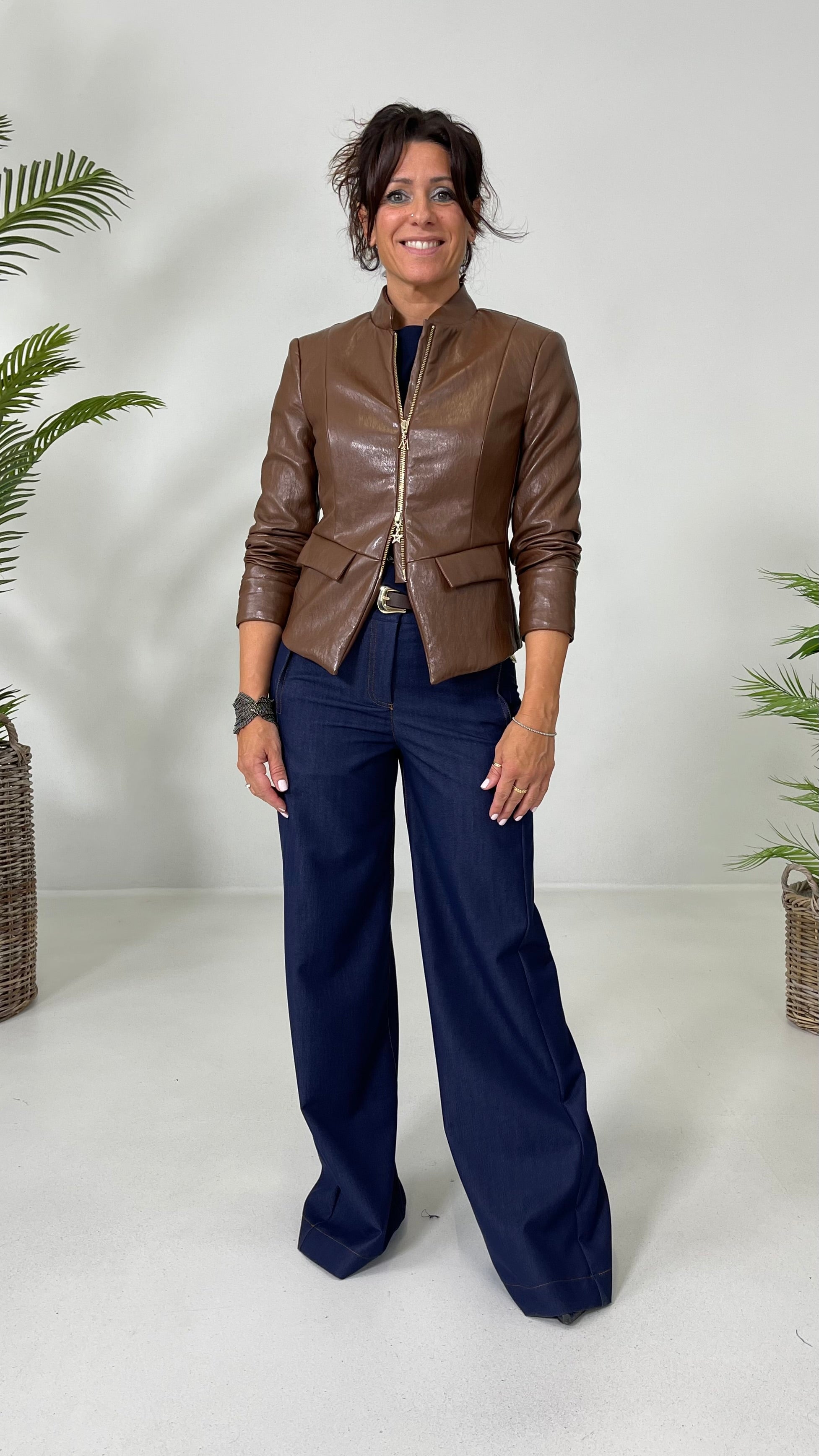 PALAZZO IN JEANS SLEGATO