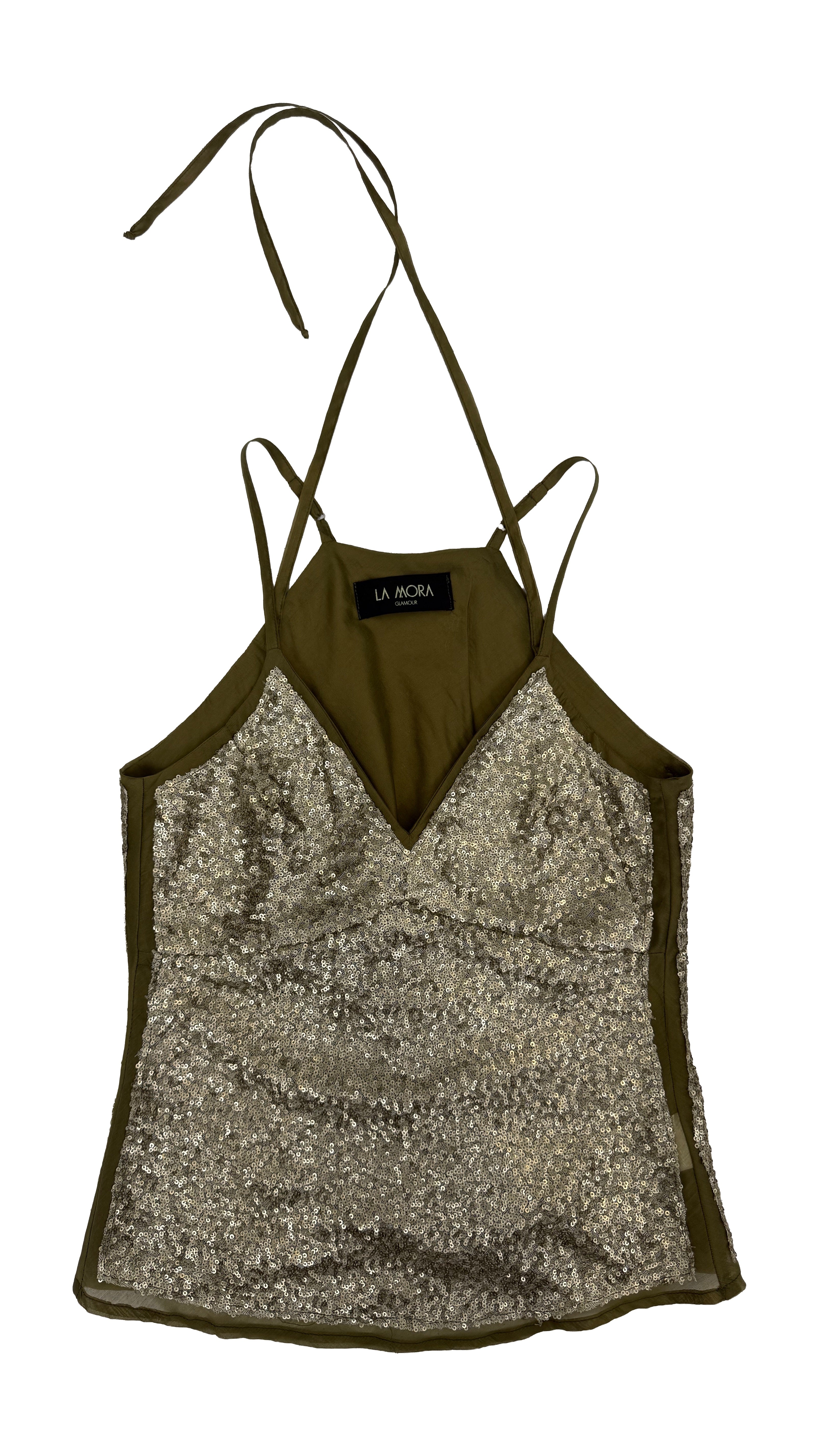 TOP PAILLETTES E MUSSOLA